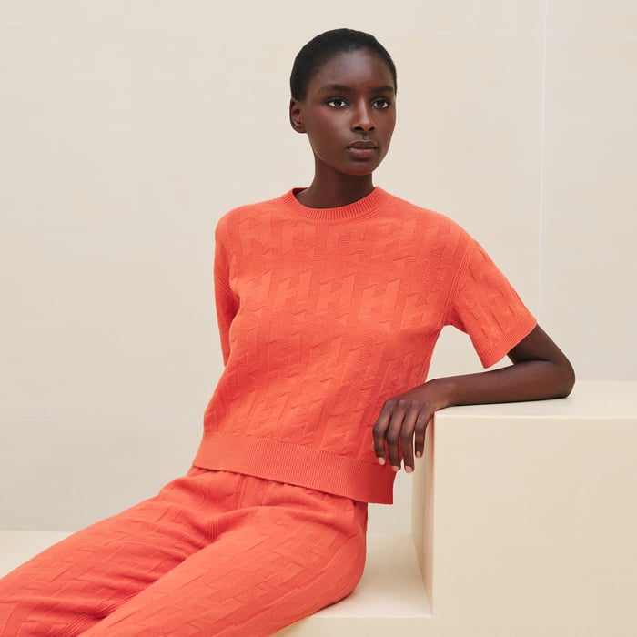 Rose Baie "H" Short-sleeve Sweater