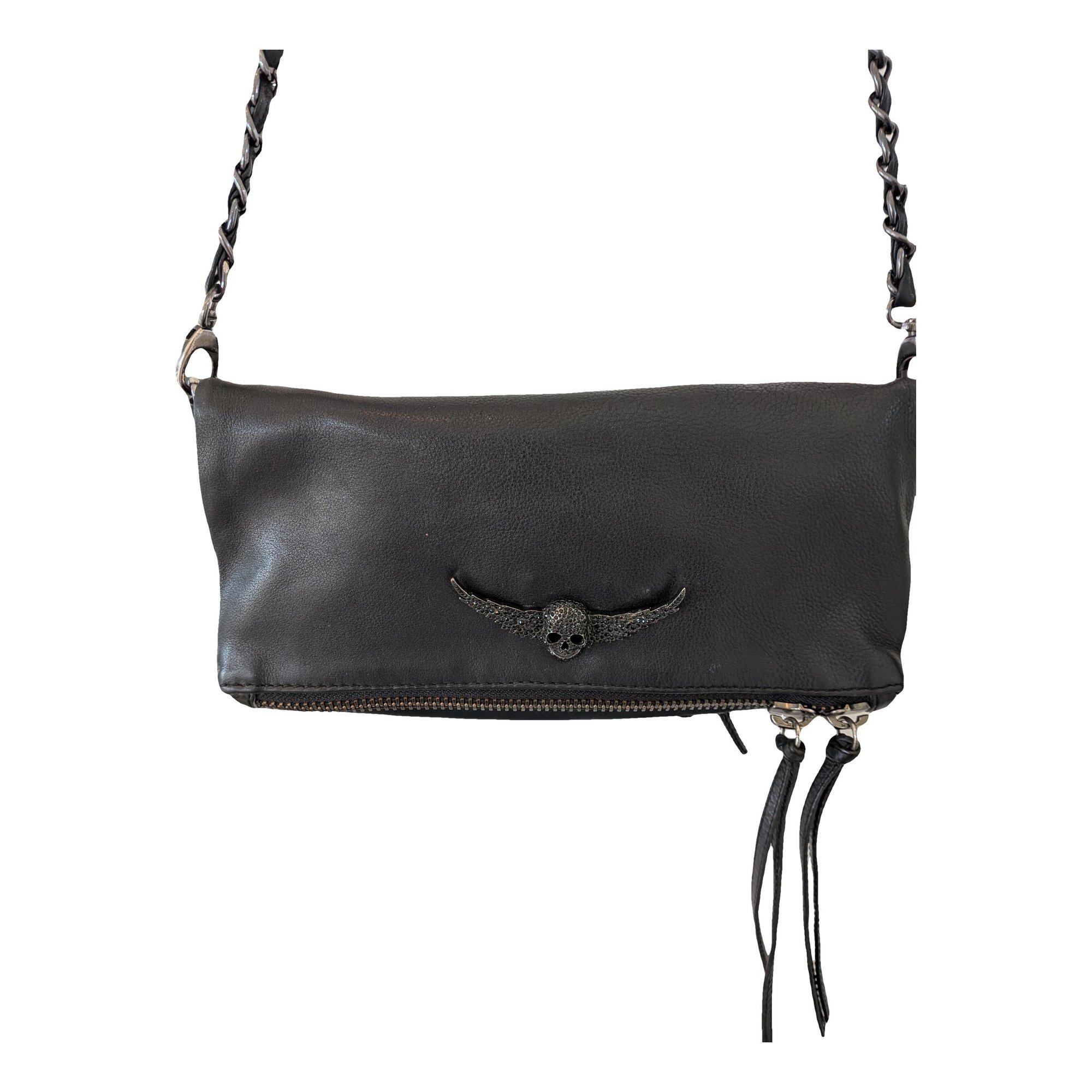 Rock leather crossbody bag
