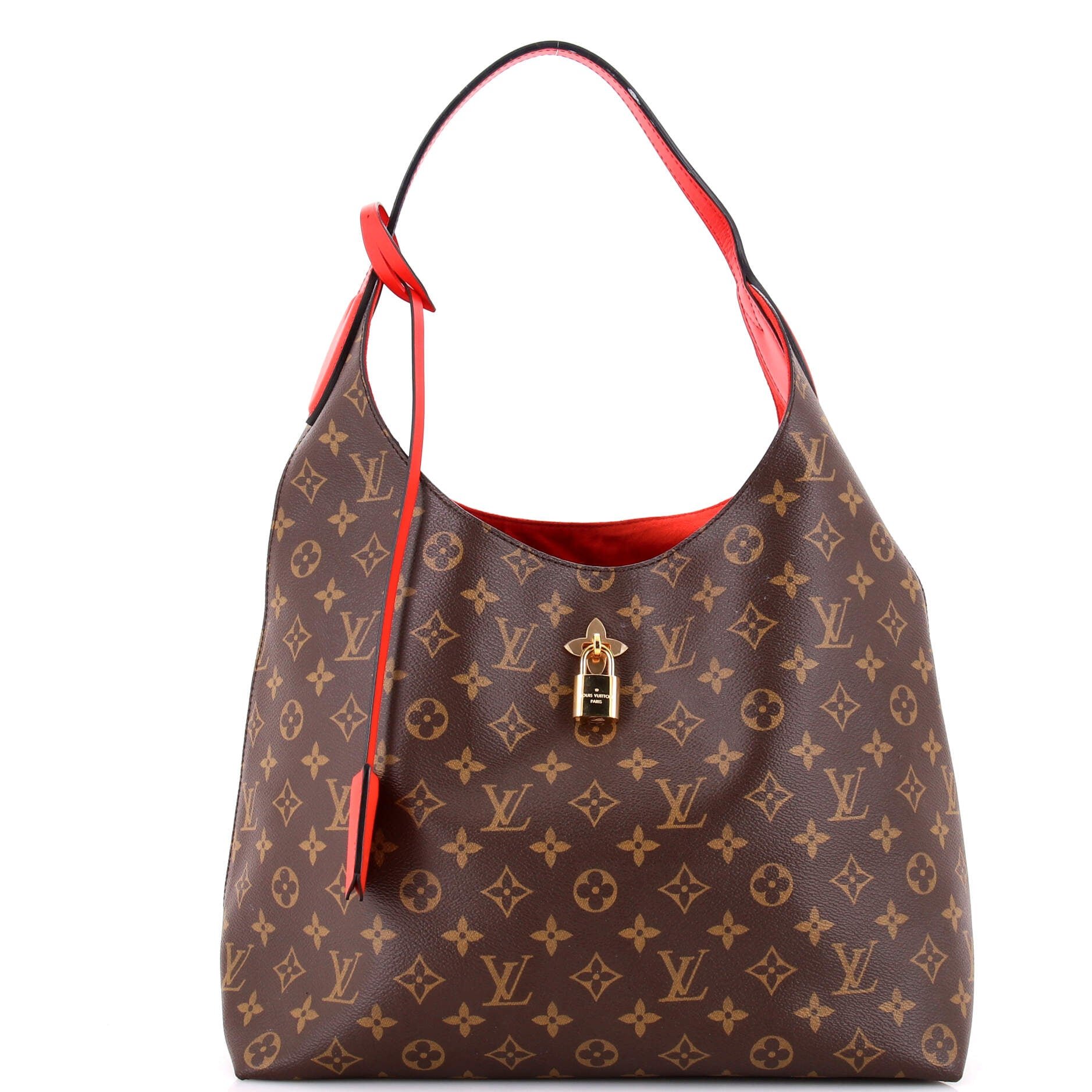 Flower Hobo Monogram Canvas with Leather