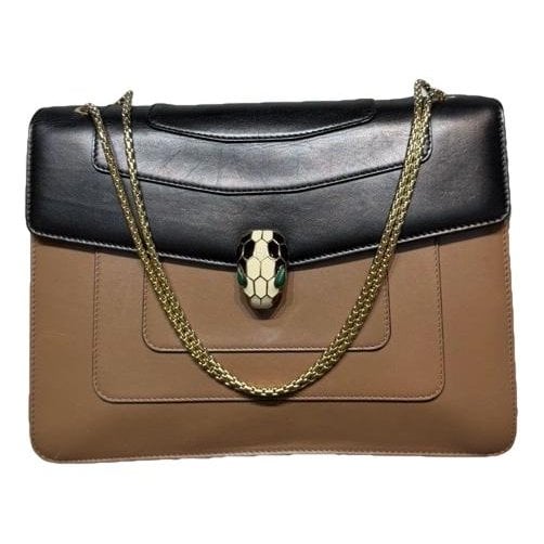 Serpenti leather handbag