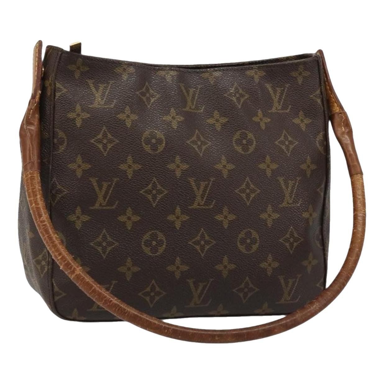 Looping leather handbag