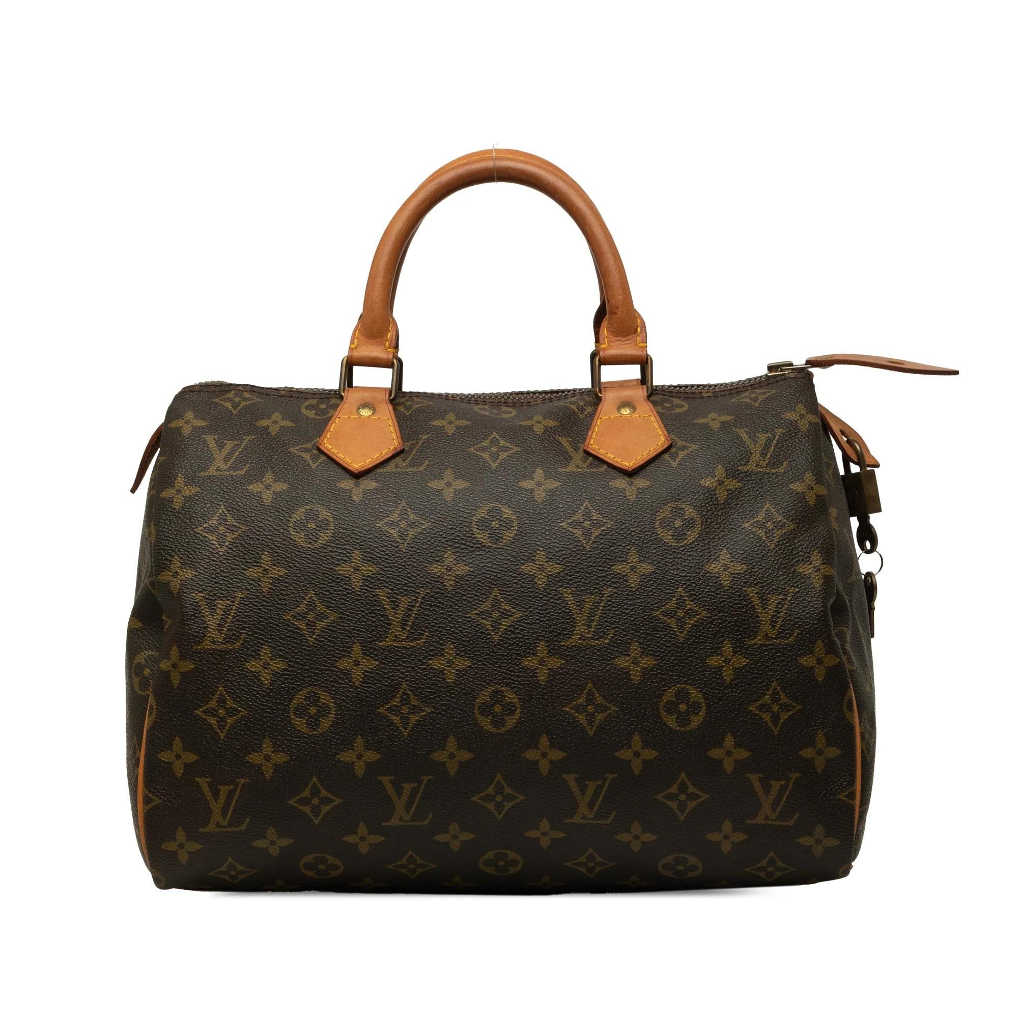 Speedy leather handbag