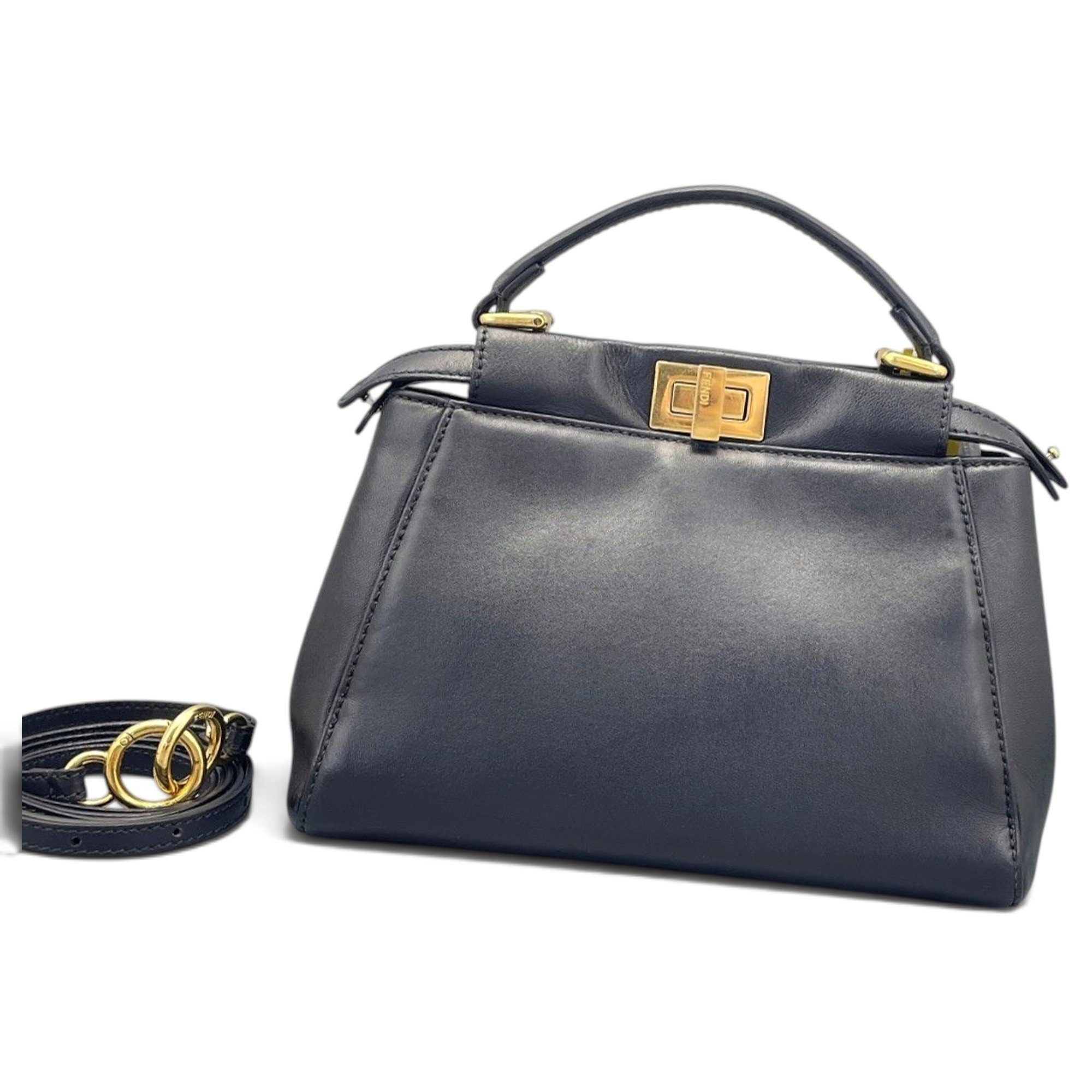 Peekaboo leather handbag