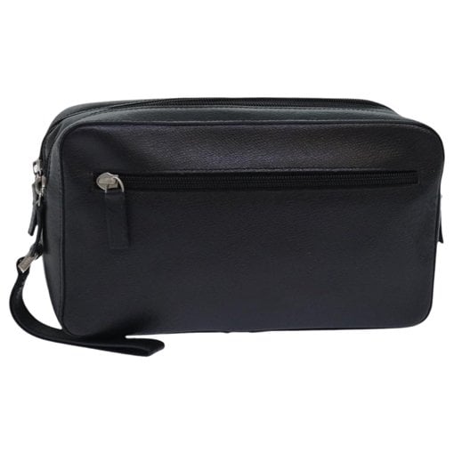 Leather clutch bag