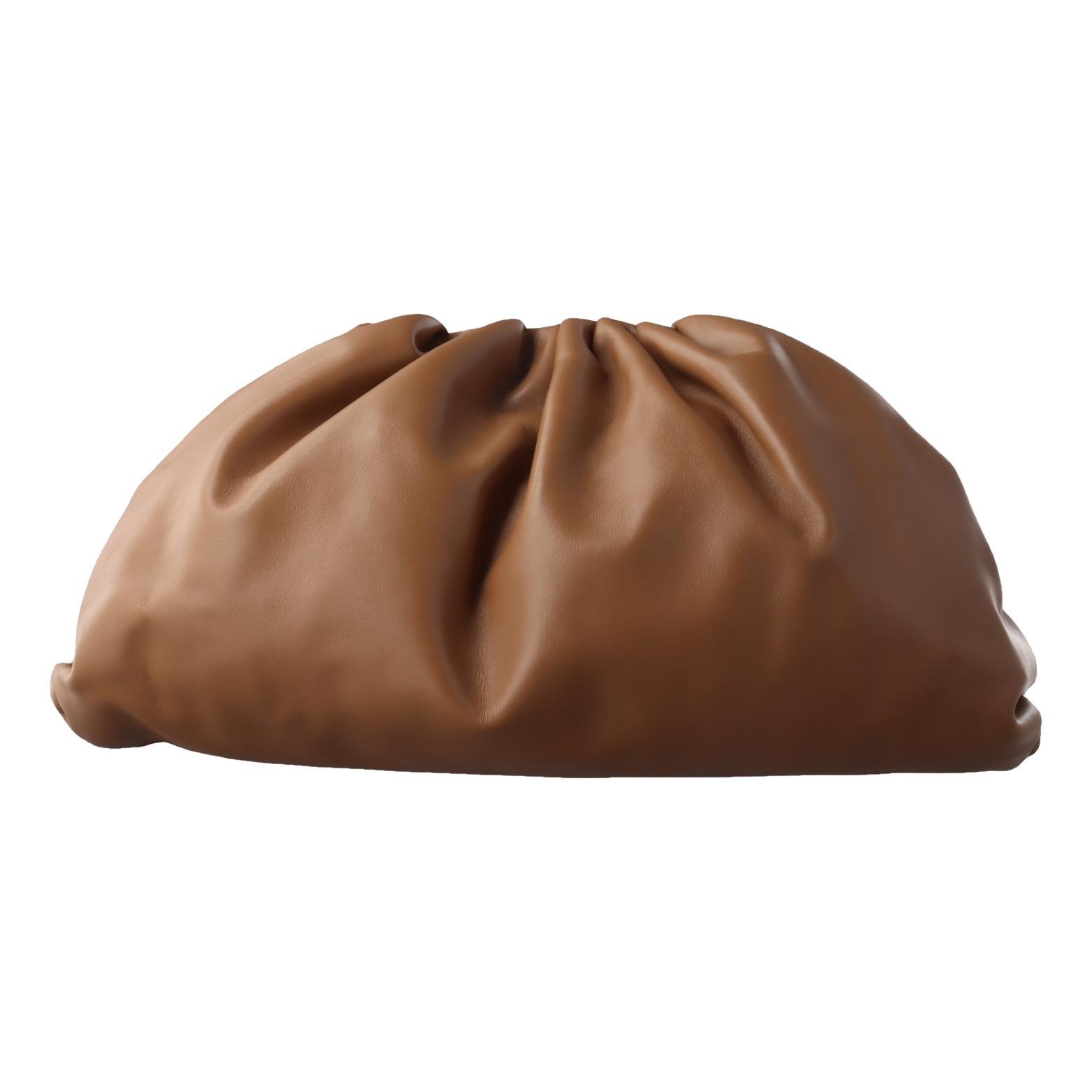 Pouch leather clutch bag