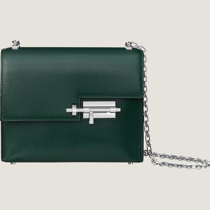 Vert Cyprès Verrou Chaine Mini Bag