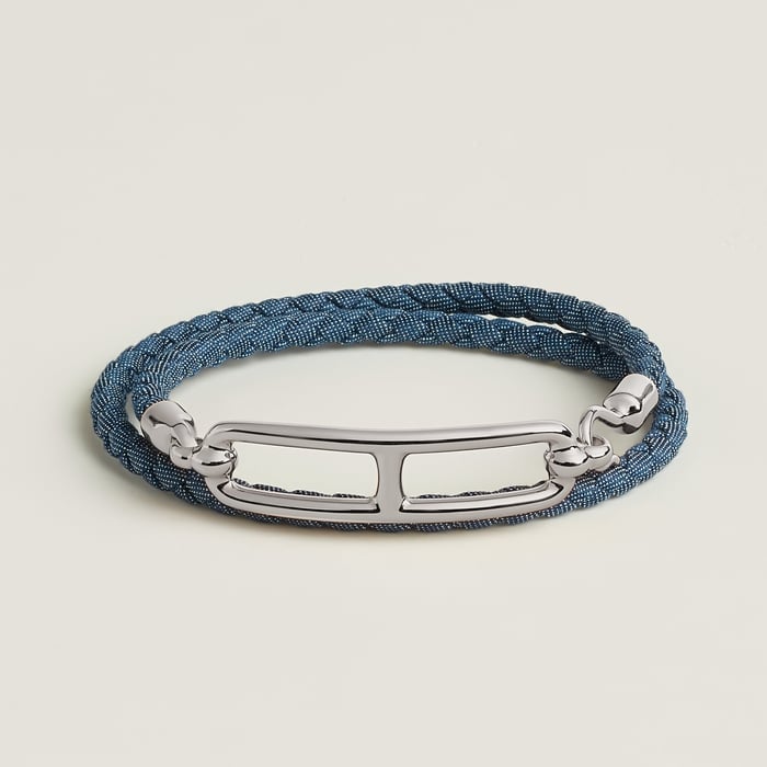Jean Brut Roulis Double Tour Jean Bracelet