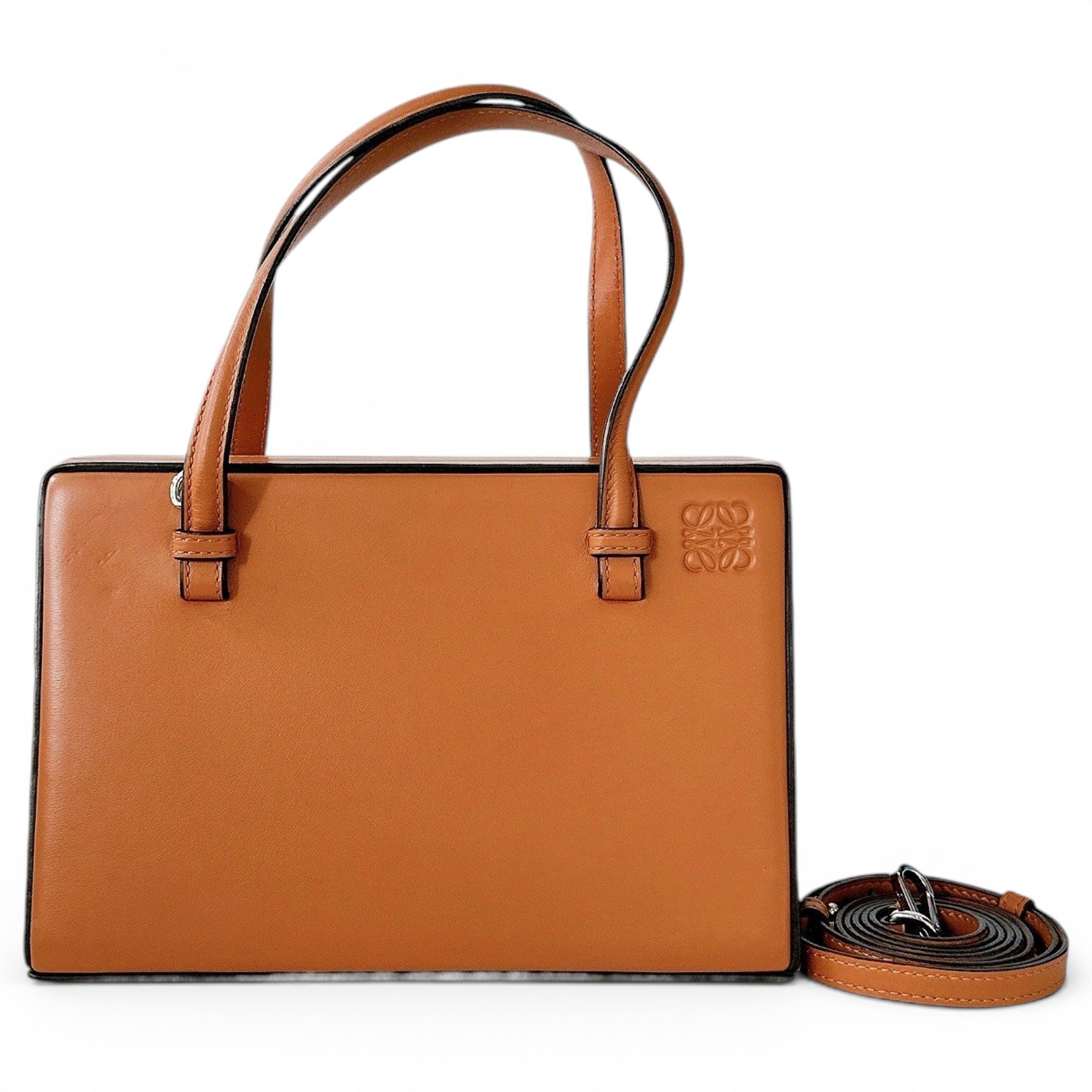 Postal leather handbag
