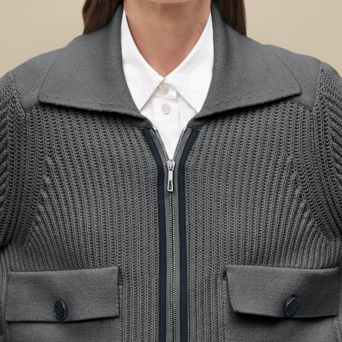 Gris Osmium Long-sleeve Jacket