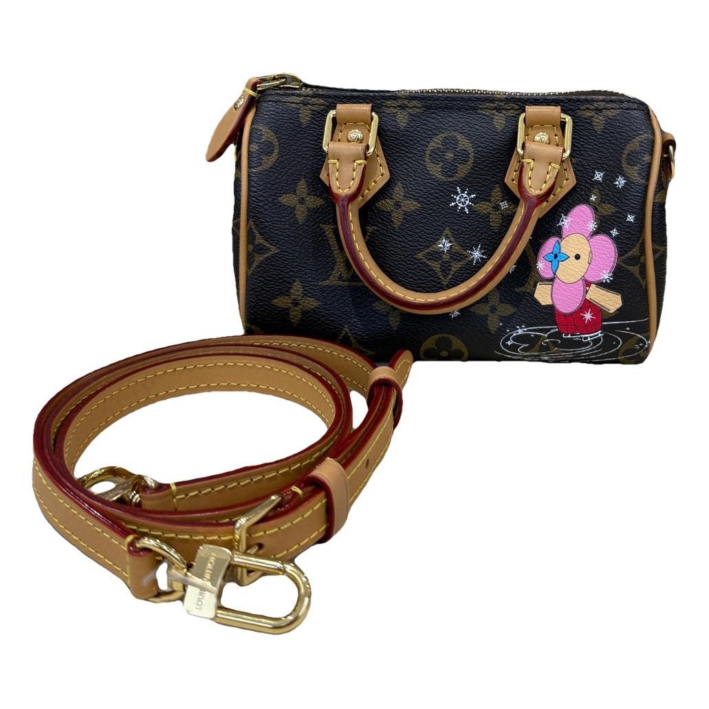 Speedy leather handbag