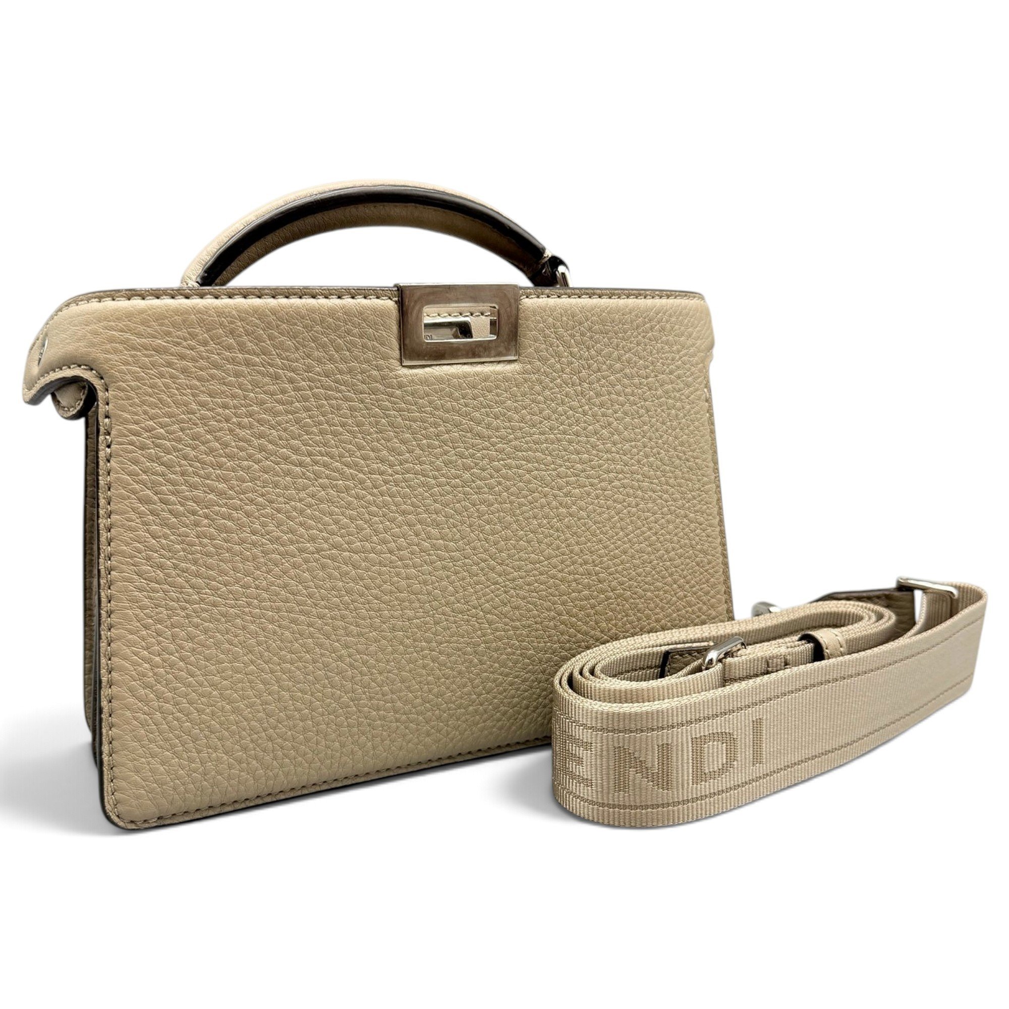 Peekaboo leather handbag