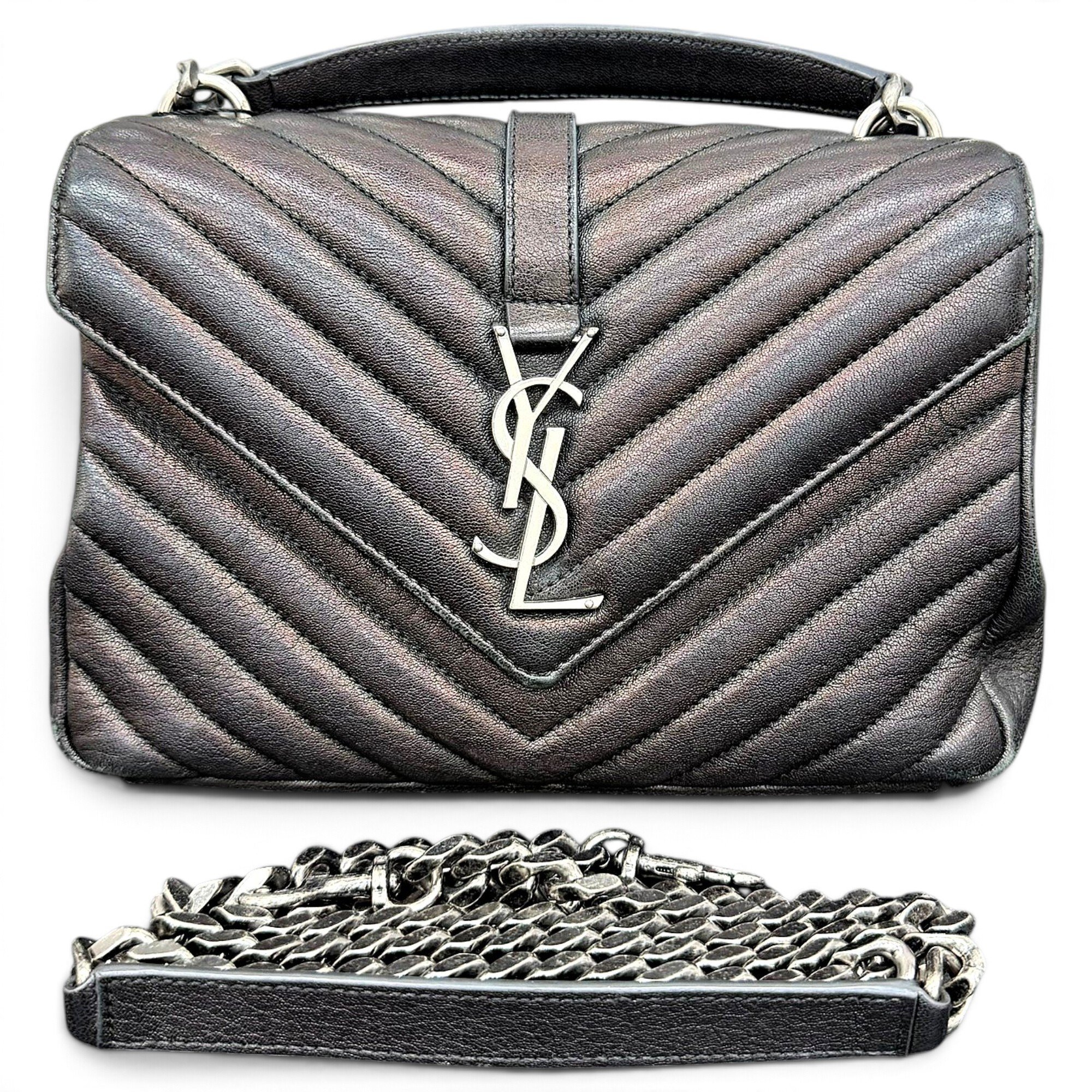Collége monogramme leather handbag
