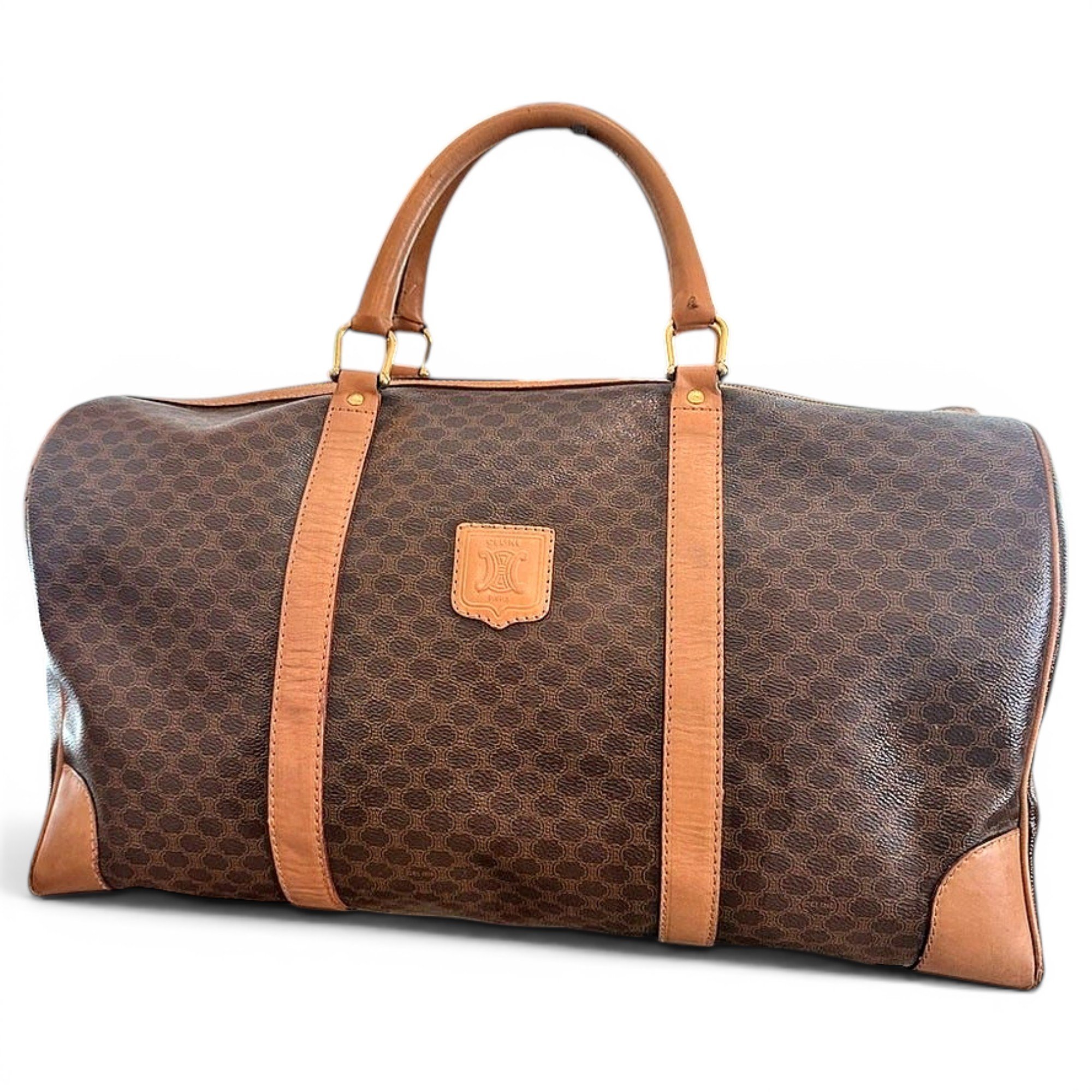 Leather travel bag