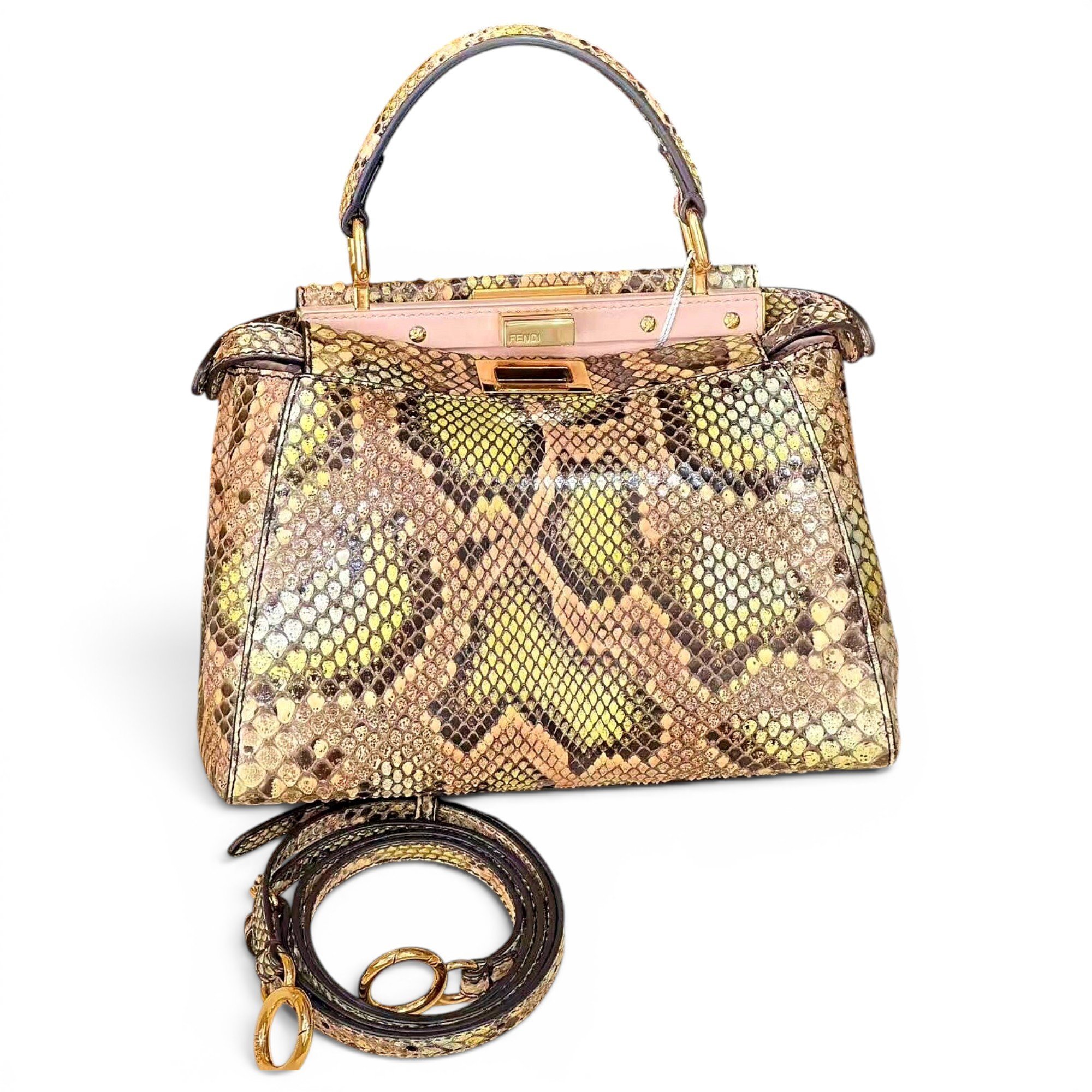 Peekaboo leather handbag