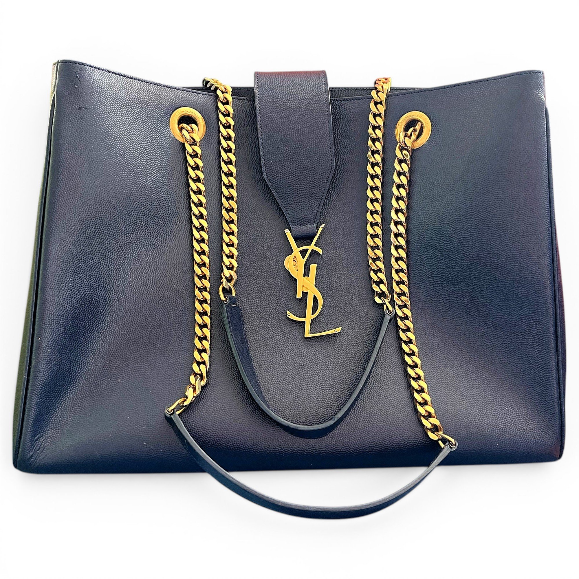 Shopping monogramme leather tote
