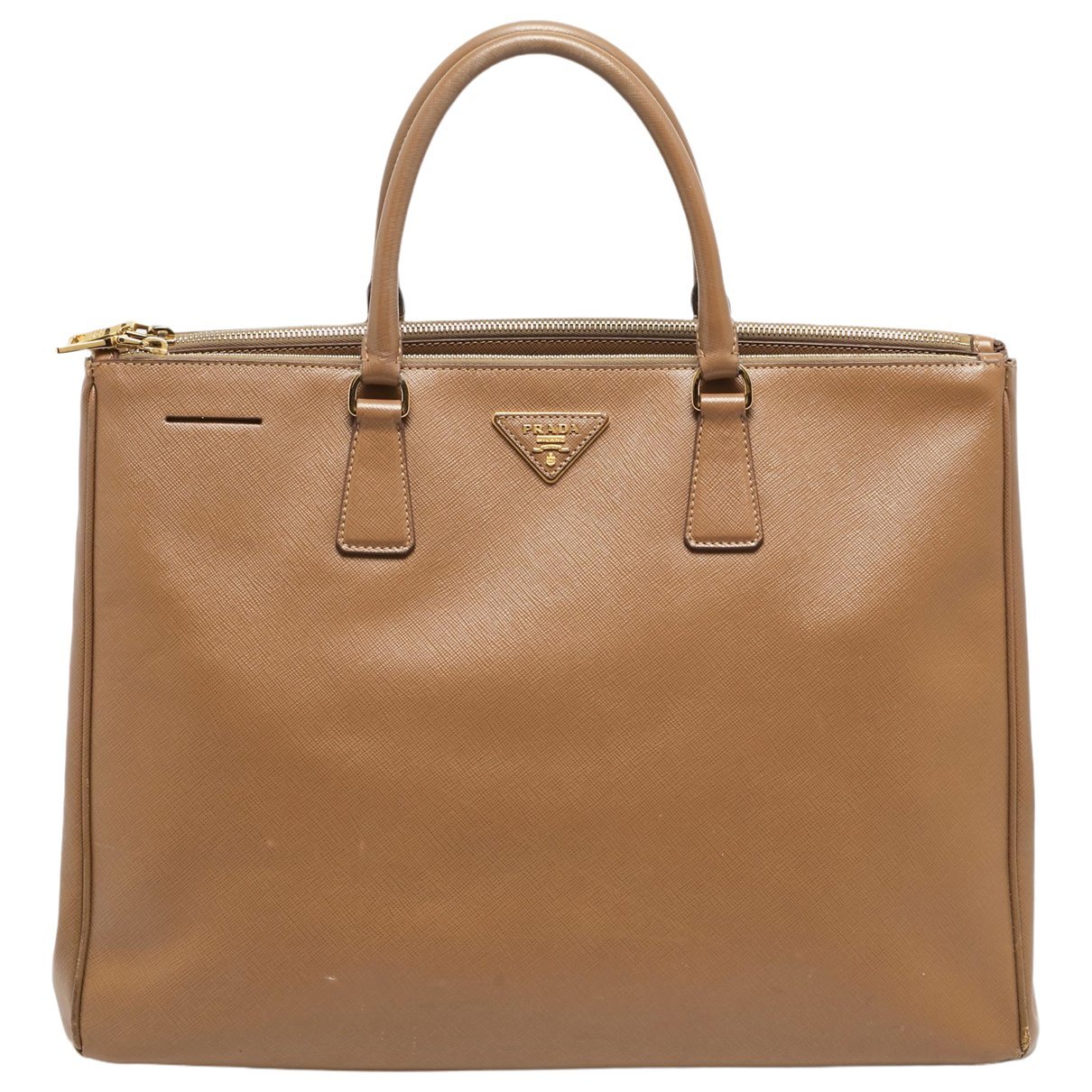 Double leather tote