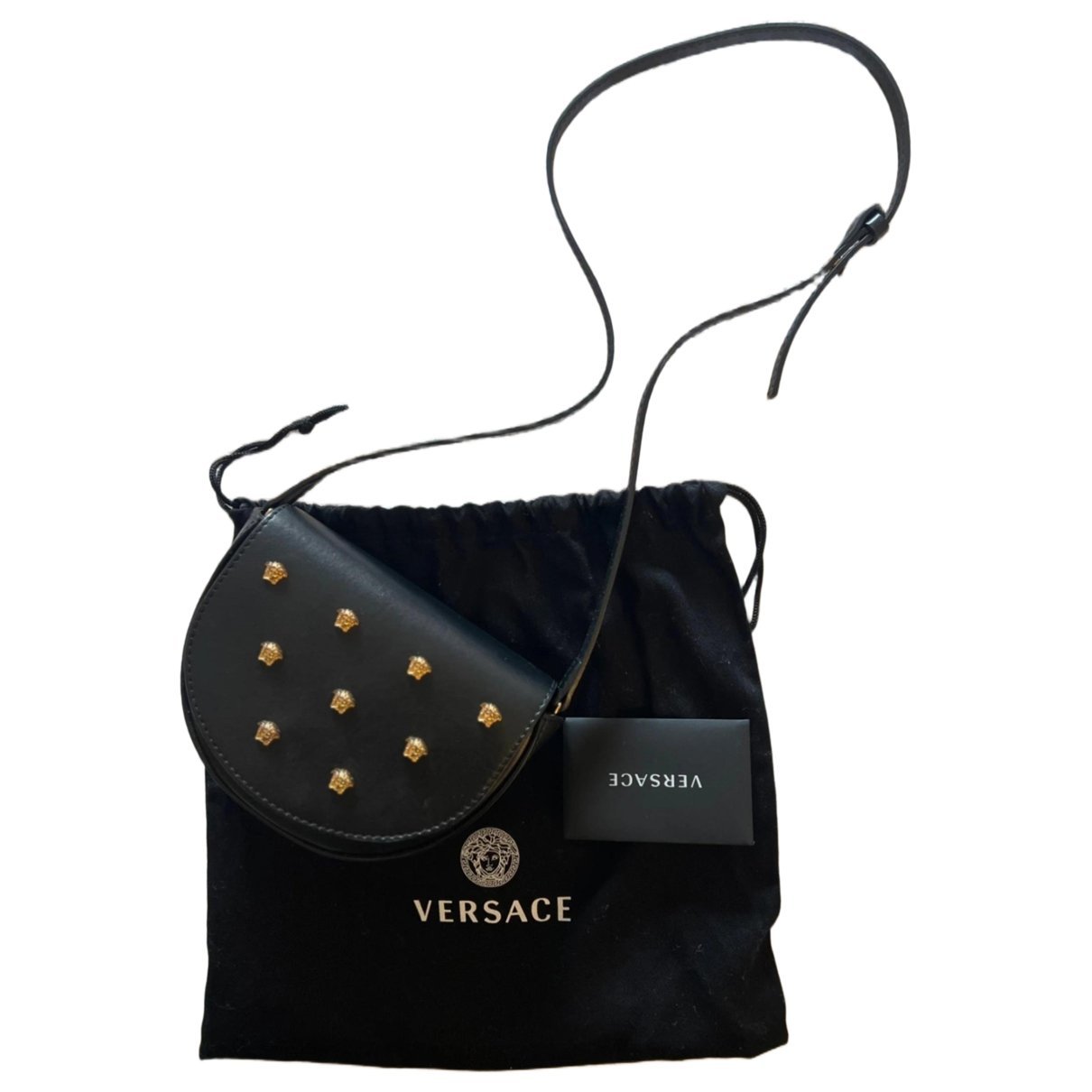 Versace La Medusa leather clutch bag