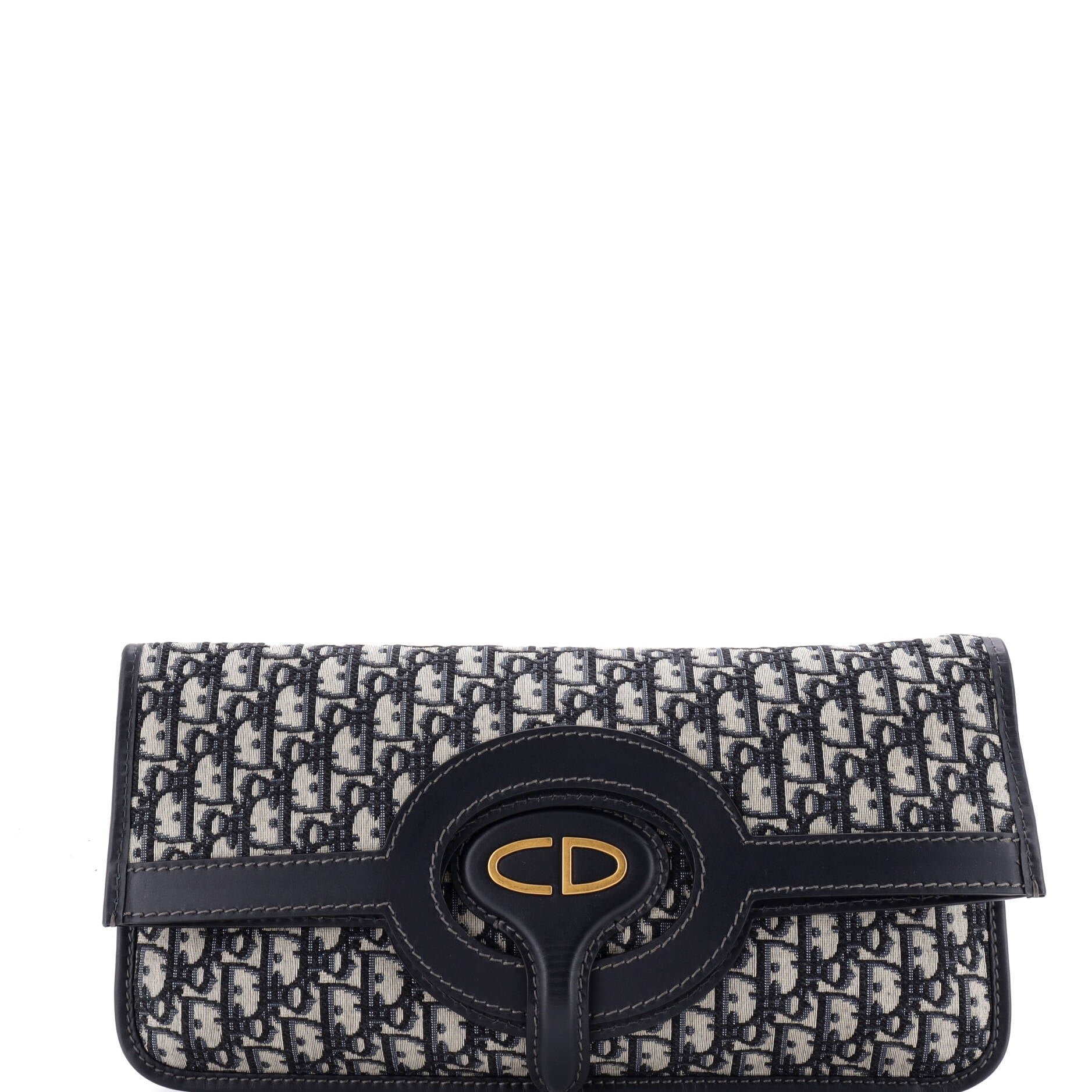 Fold Over Clutch Oblique Canvas