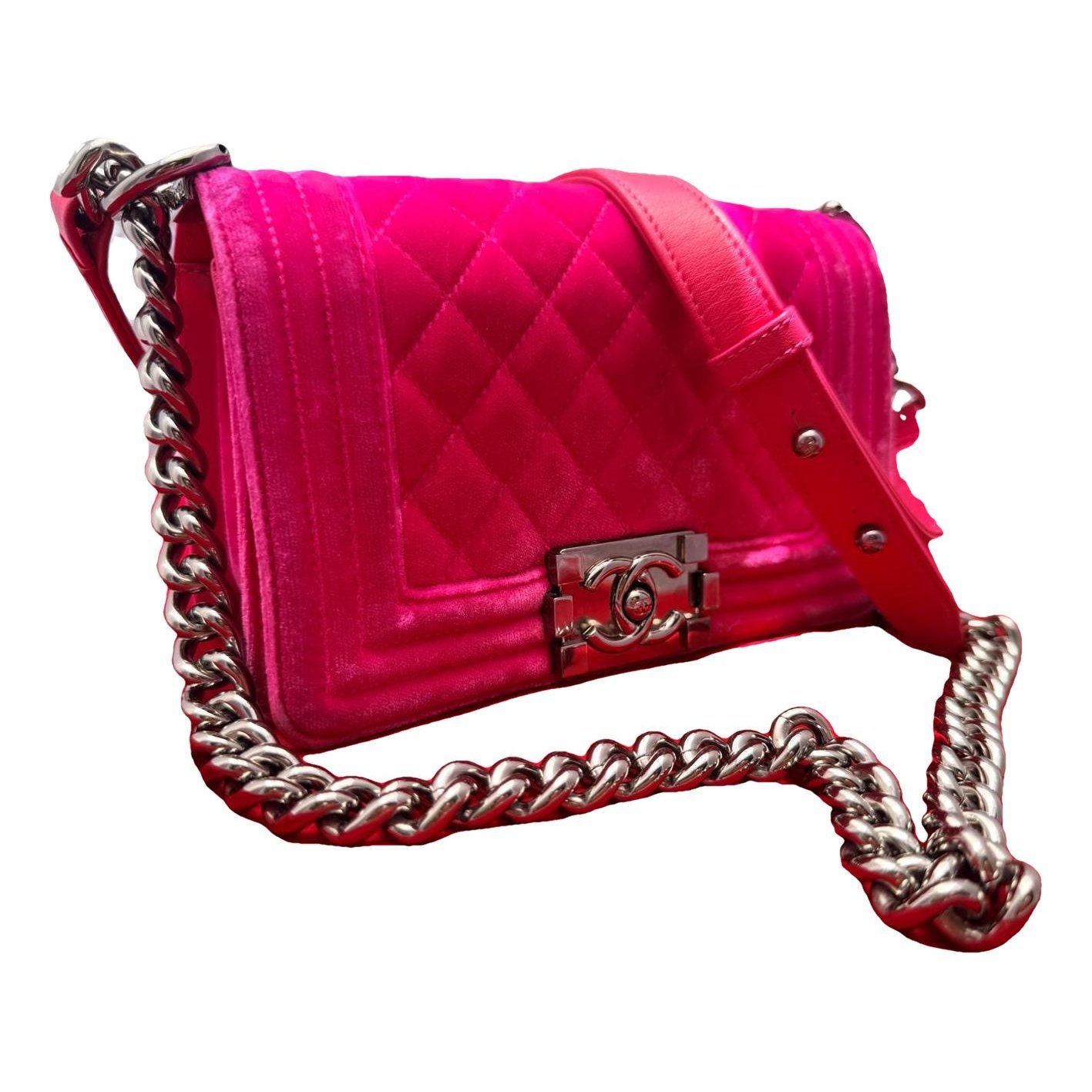 Boy velvet crossbody bag