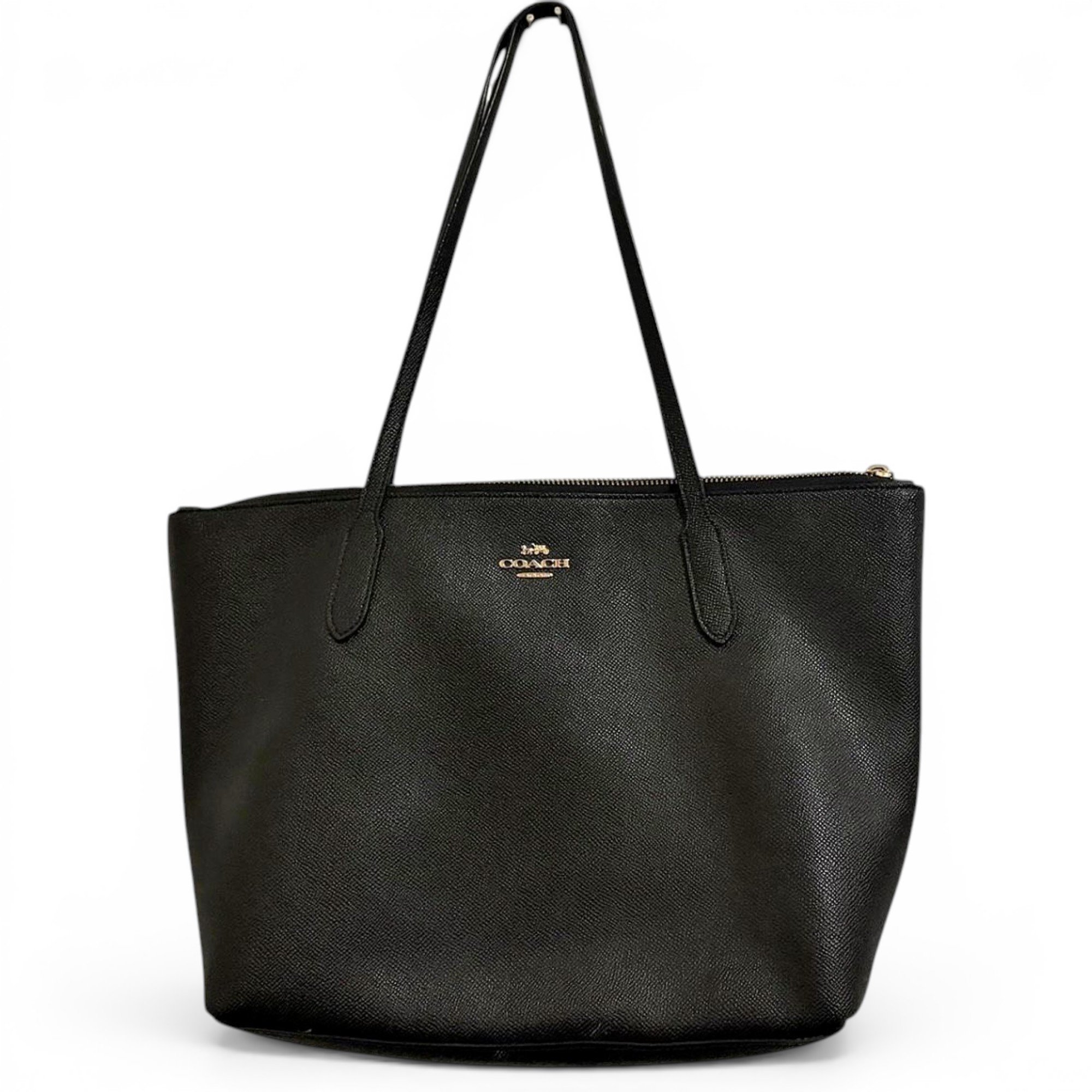CITY ZIP TOTE leather tote