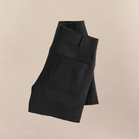 Double cotton twill shorts