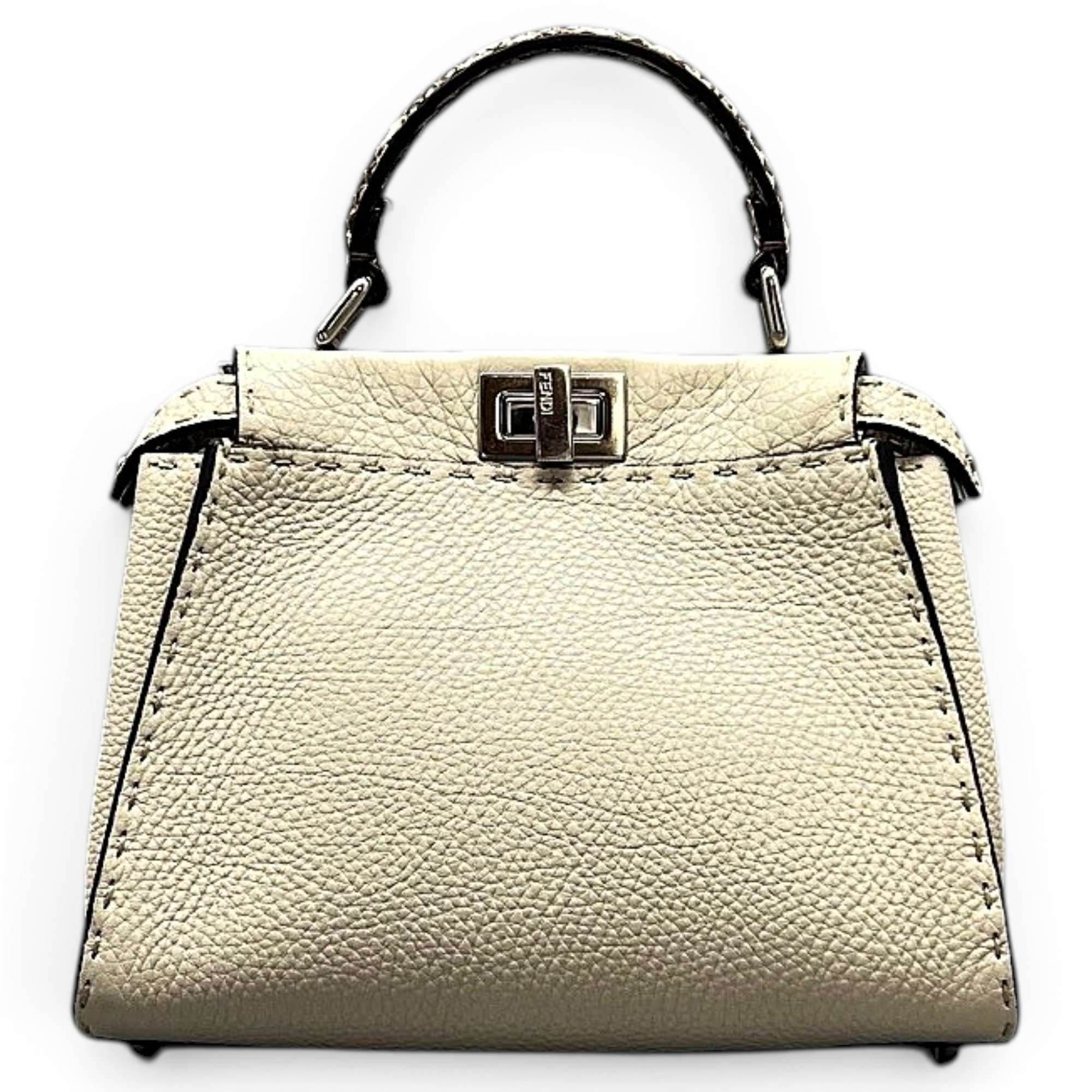 Peekaboo leather handbag
