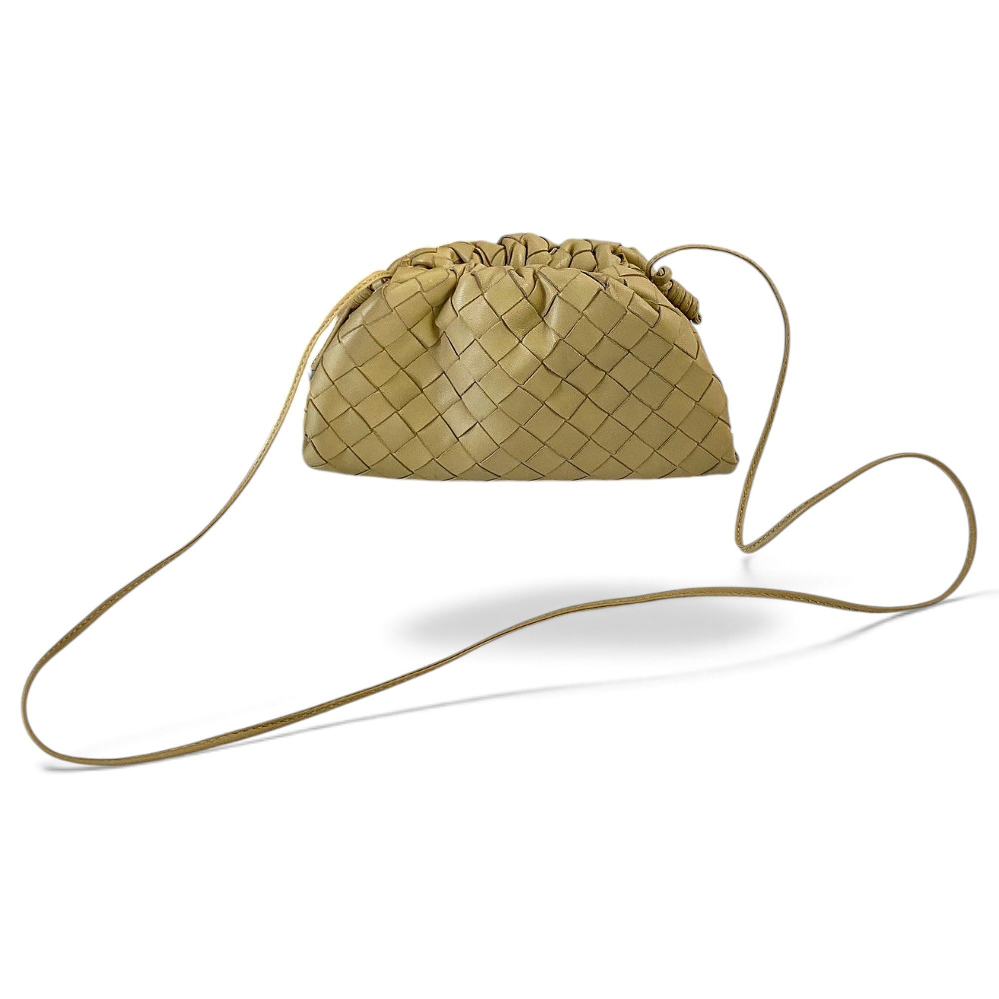 Pouch leather handbag