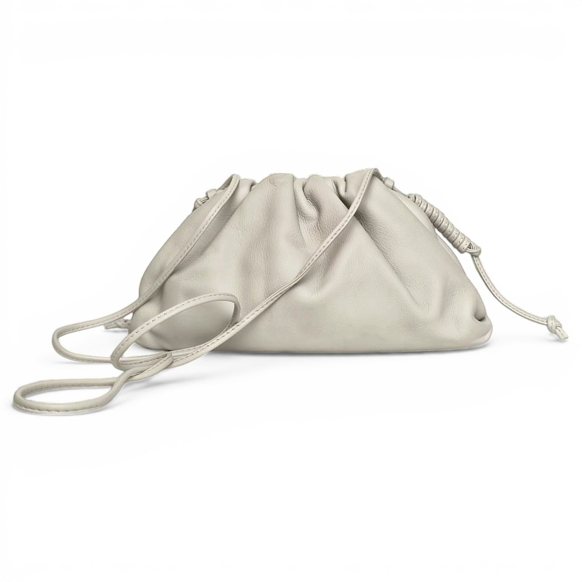 Pouch leather handbag