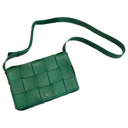 Cassette leather crossbody bag