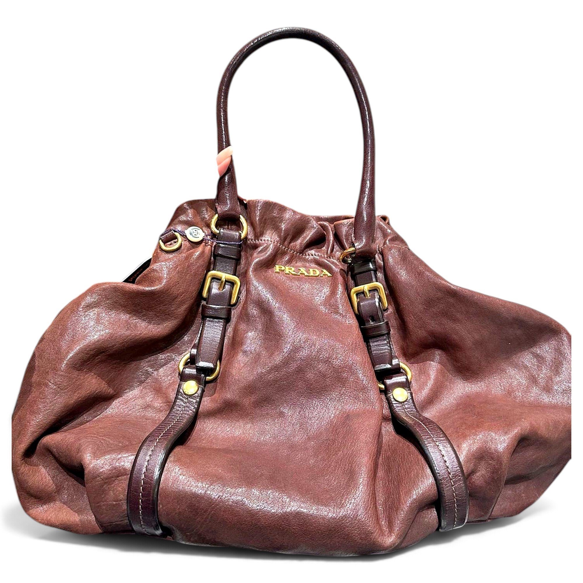 Leather handbag