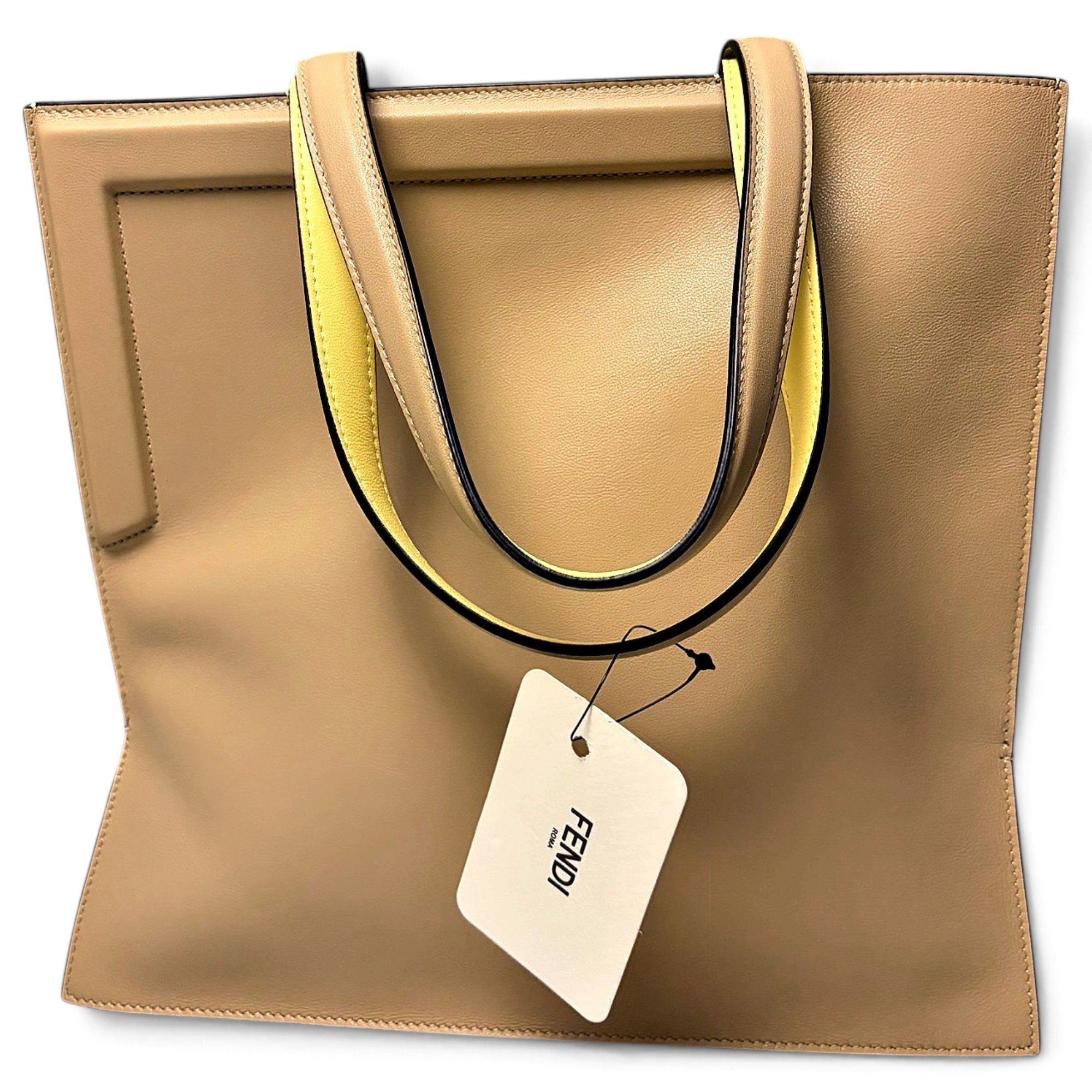Flip leather handbag