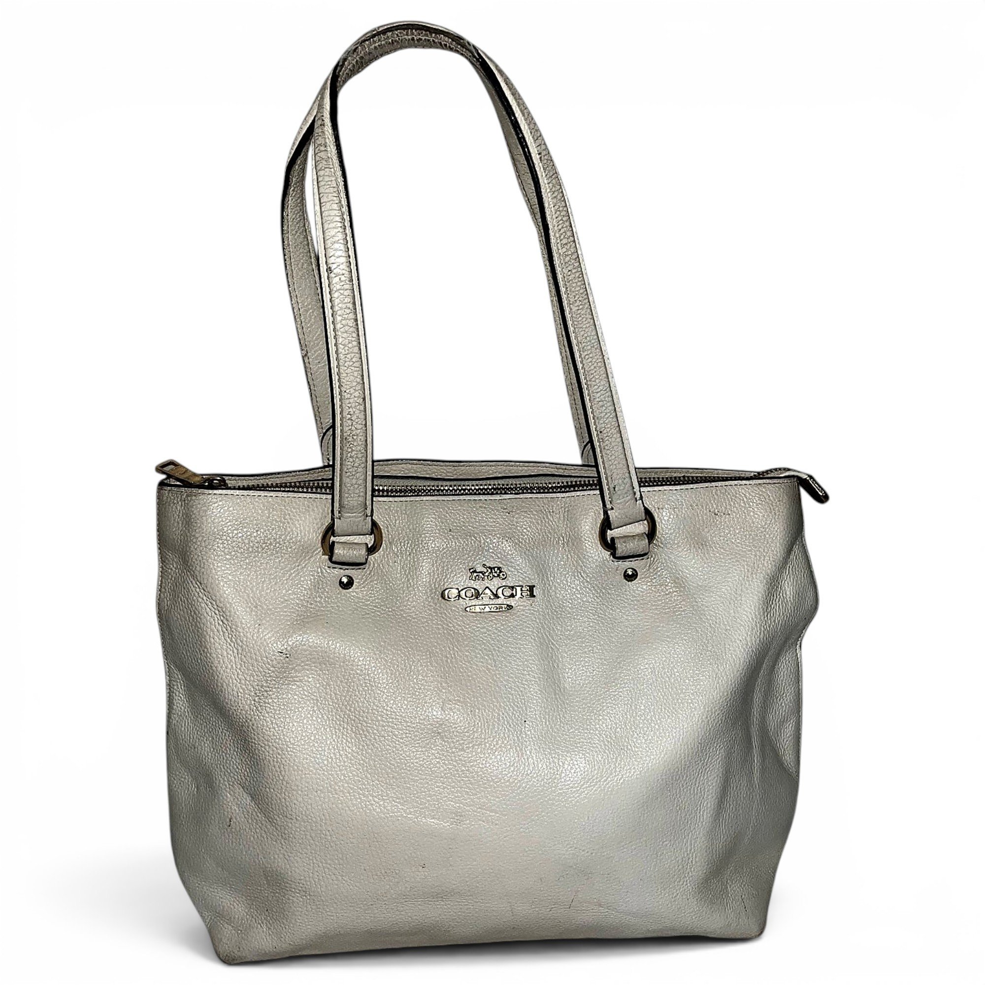 CITY ZIP TOTE leather tote