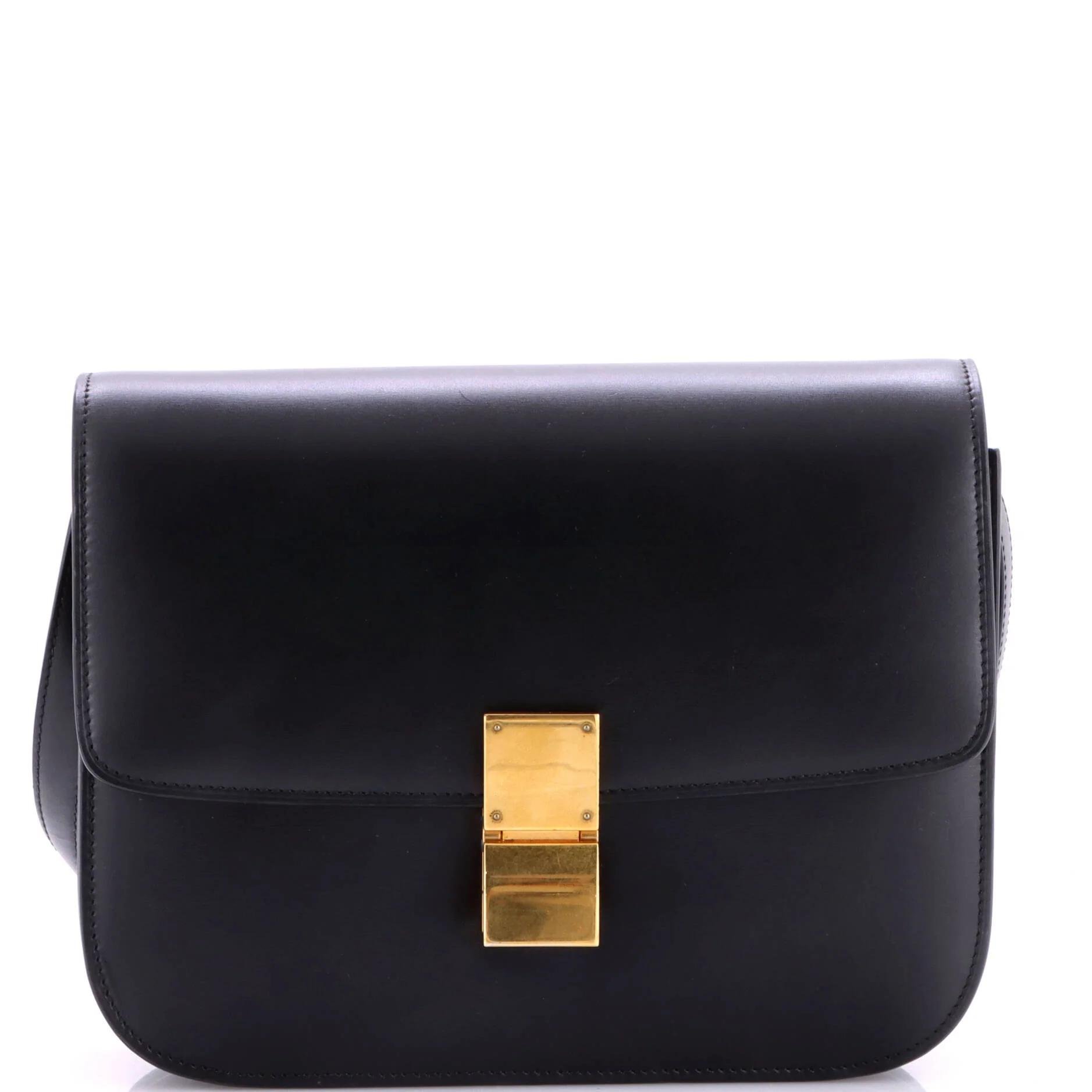 Classic leather crossbody bag