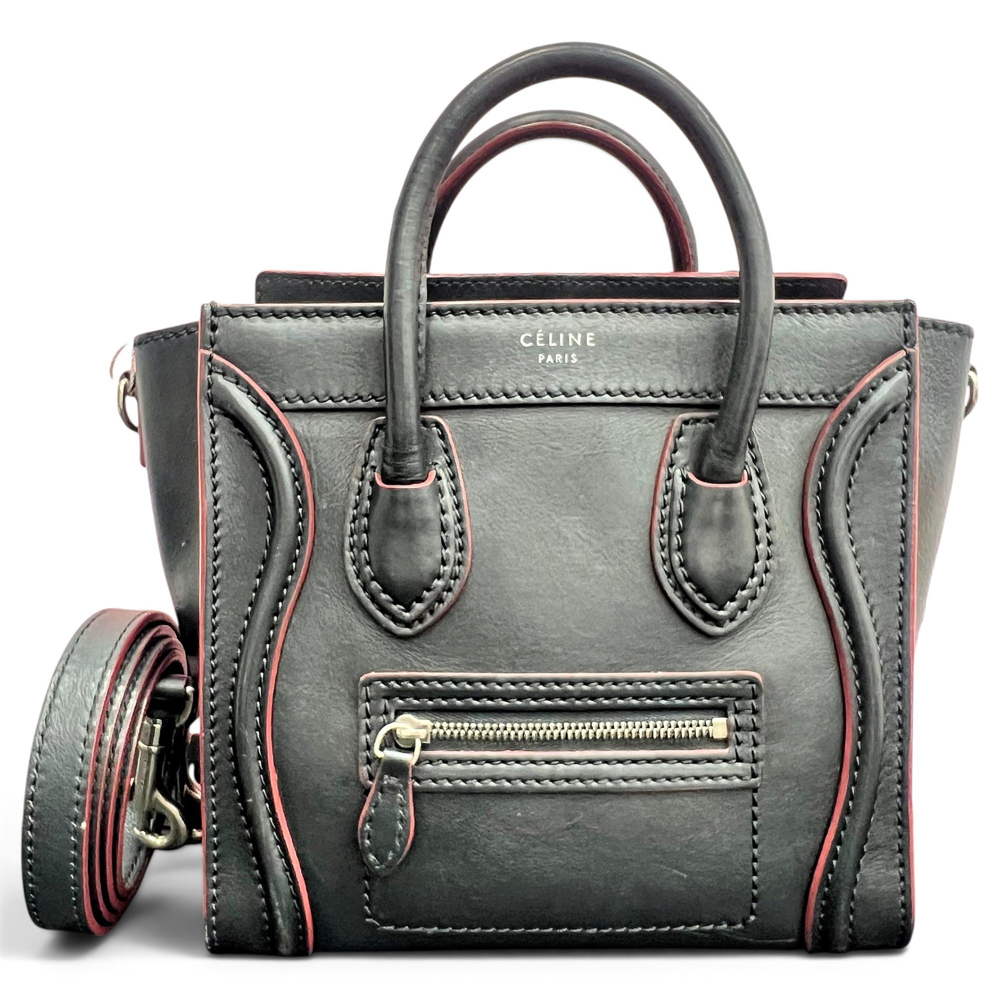 Luggage leather handbag