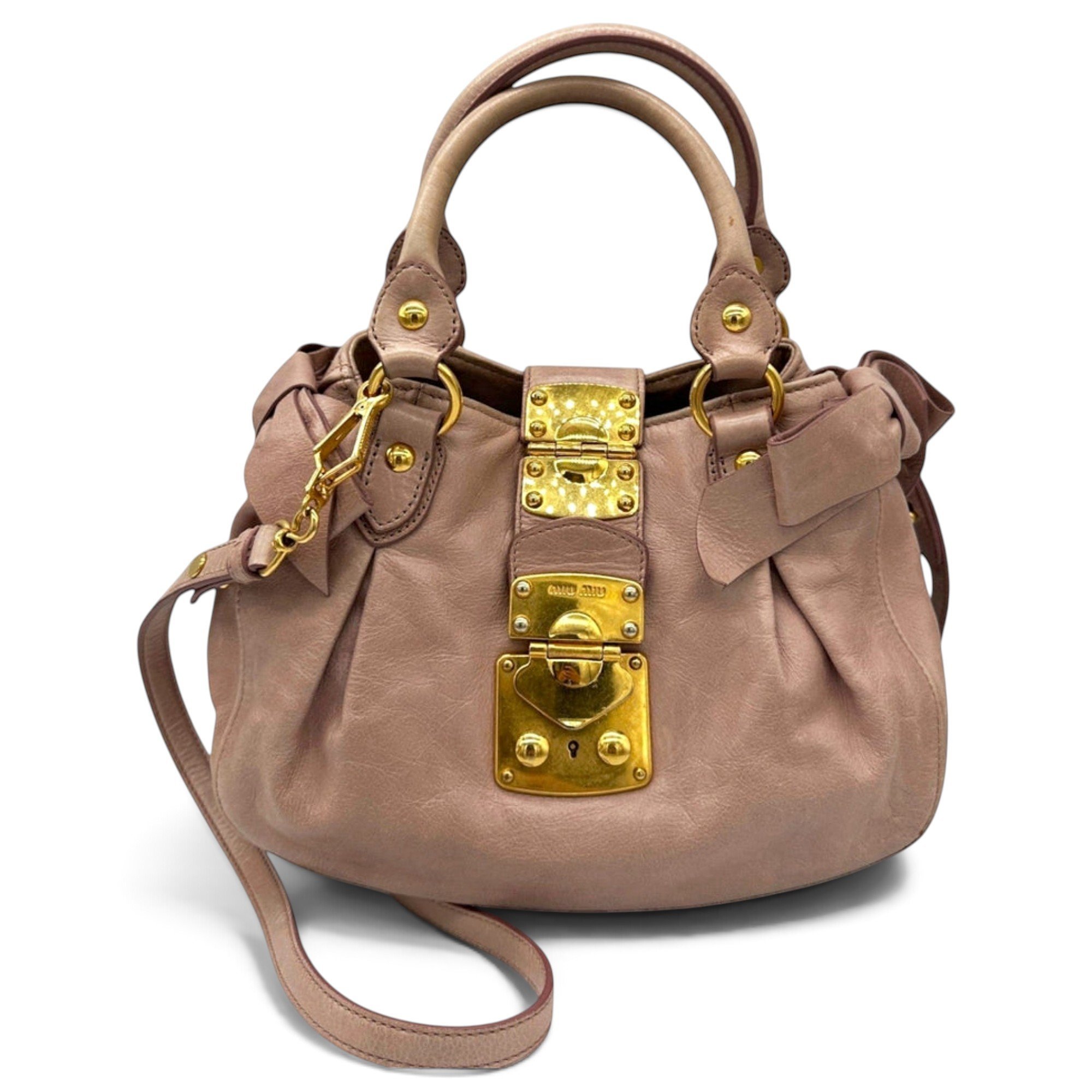 Bow bag leather crossbody bag