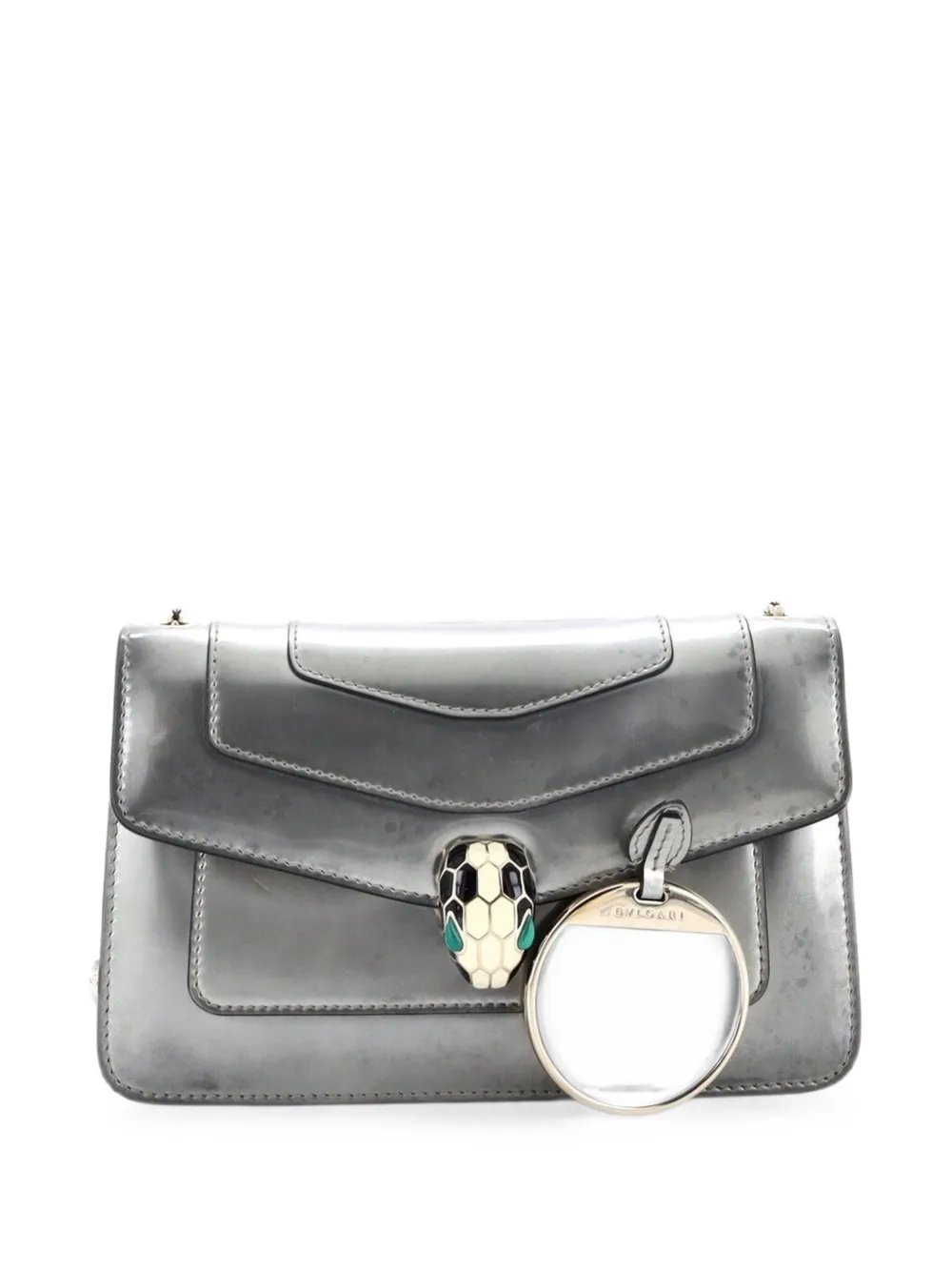 Serpenti Forever Metallic Leather Small shoulder bag