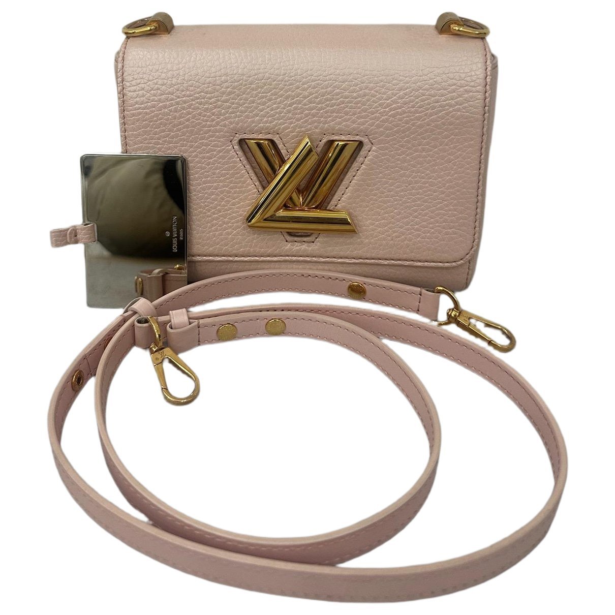 Twist leather handbag