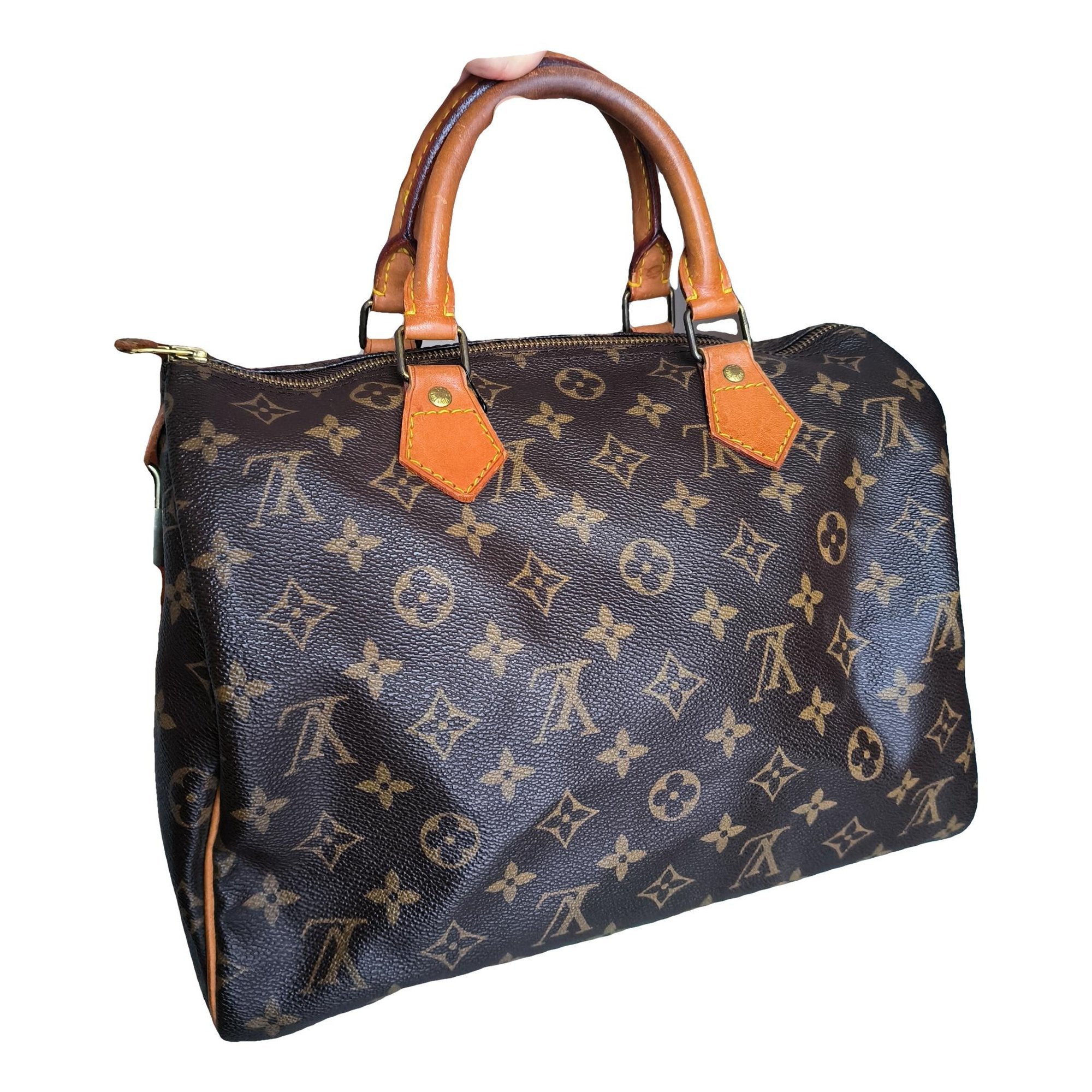 Speedy leather handbag