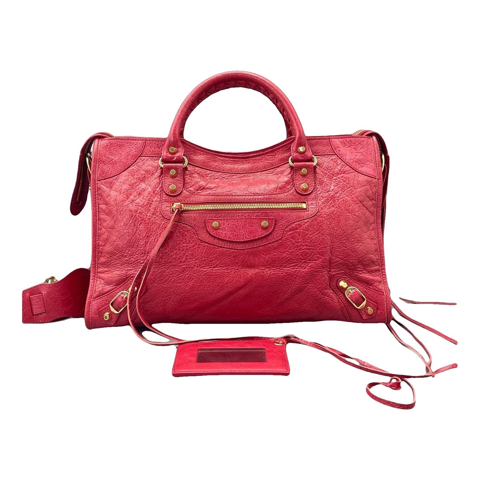City leather bag