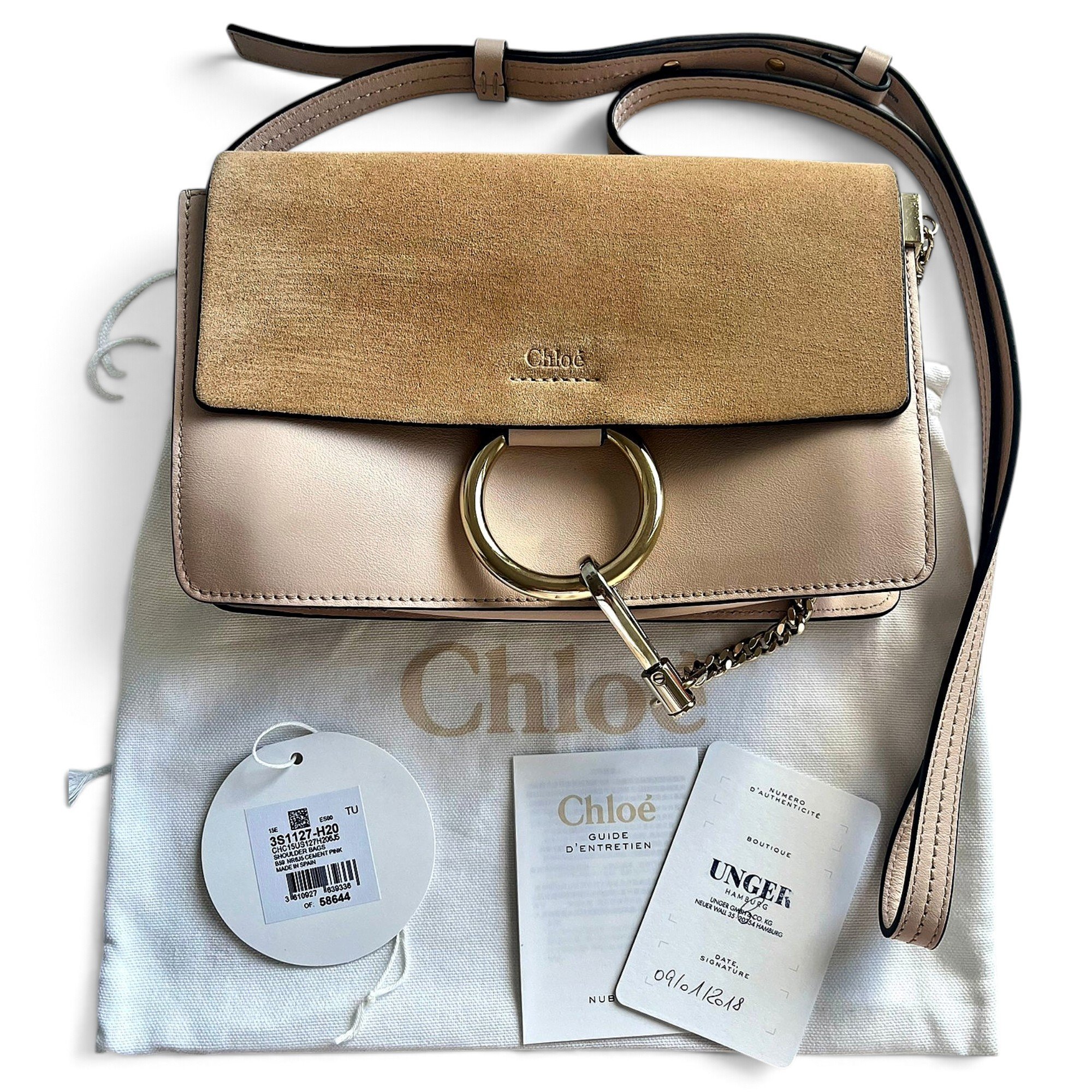 Faye leather handbag