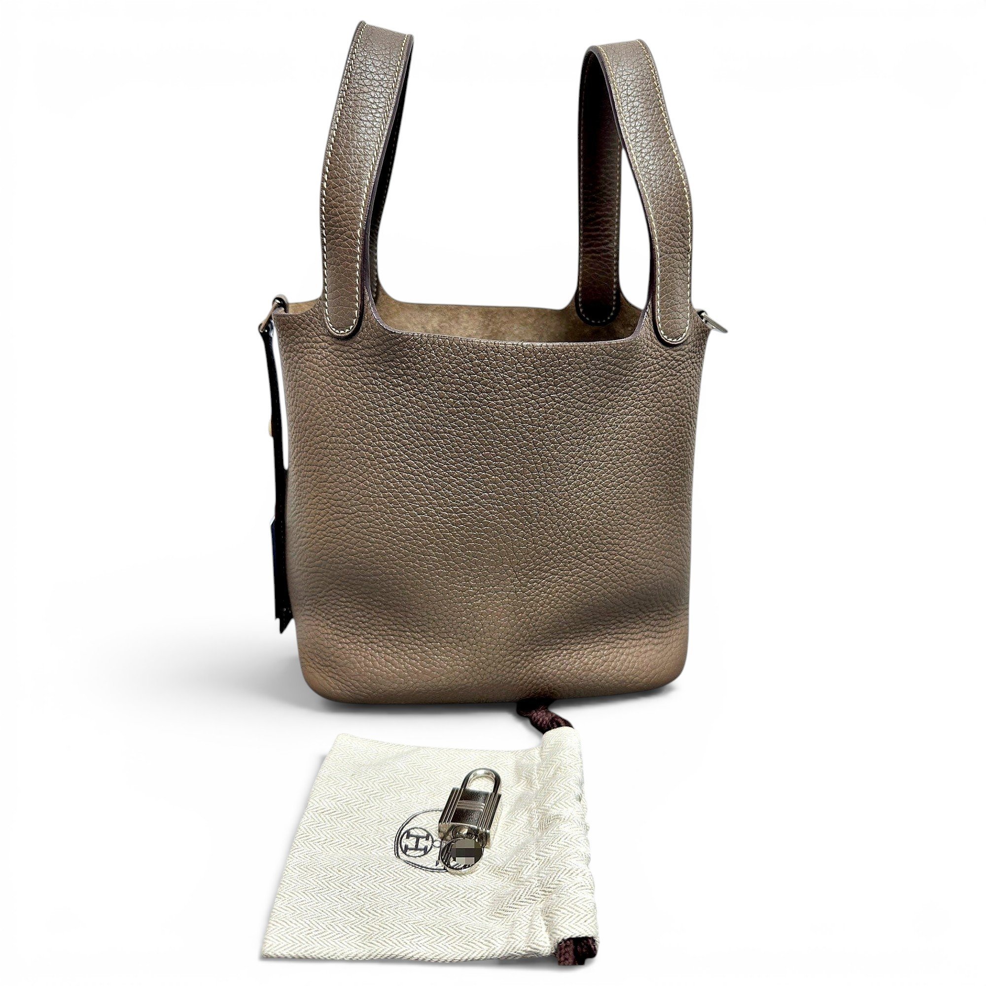 Picotin leather handbag