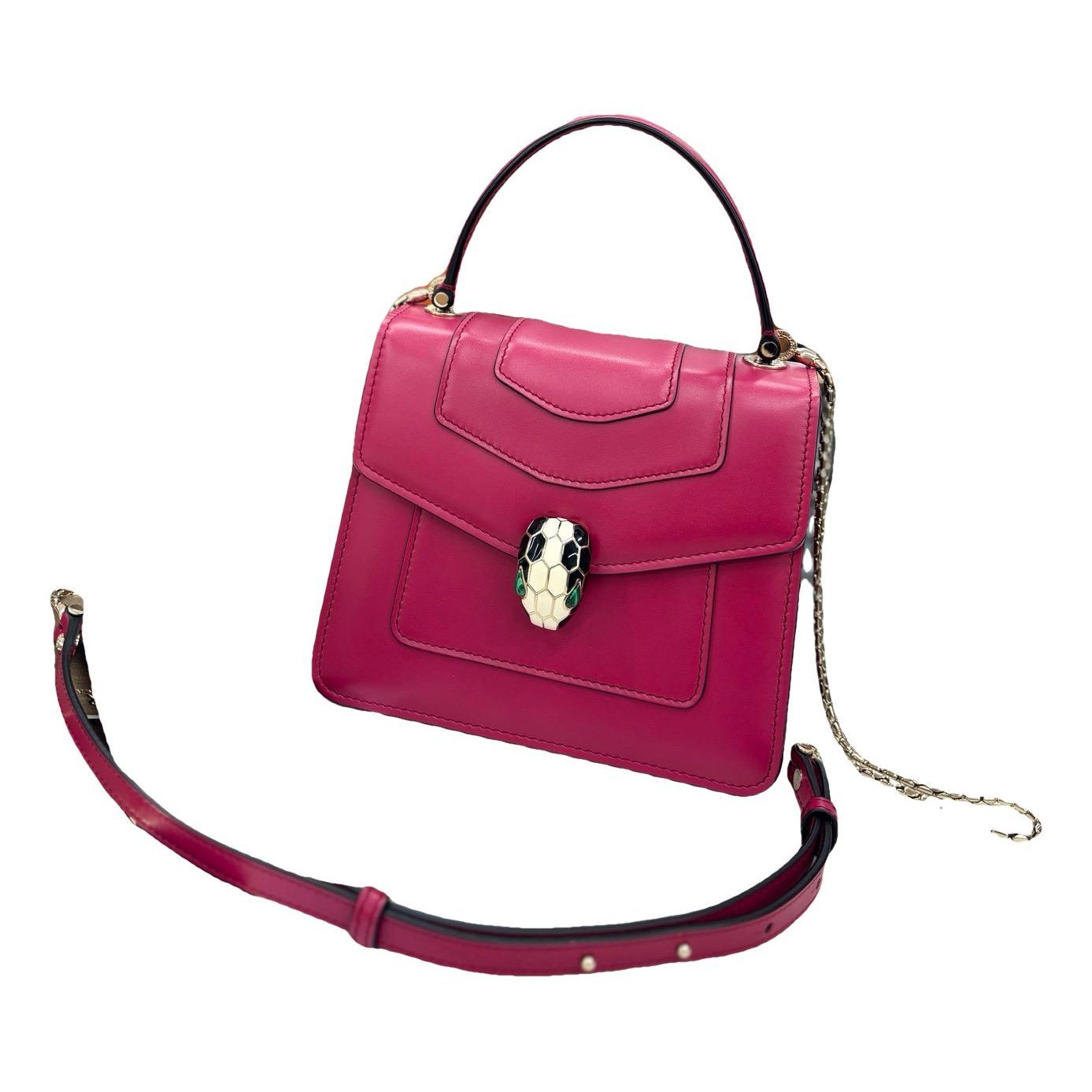 Serpenti leather handbag