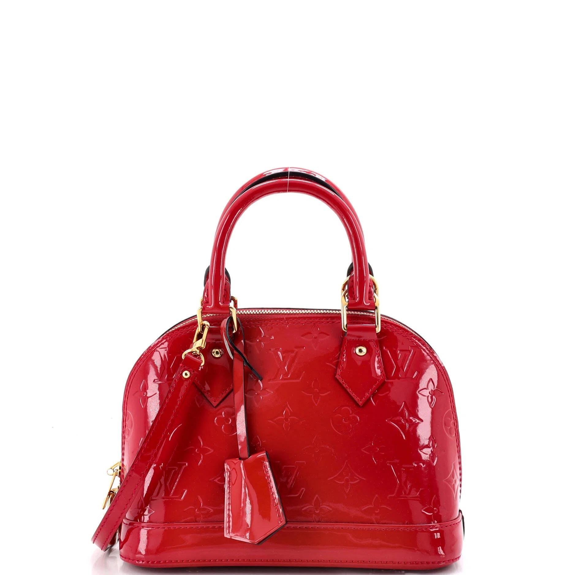 Patent leather handbag