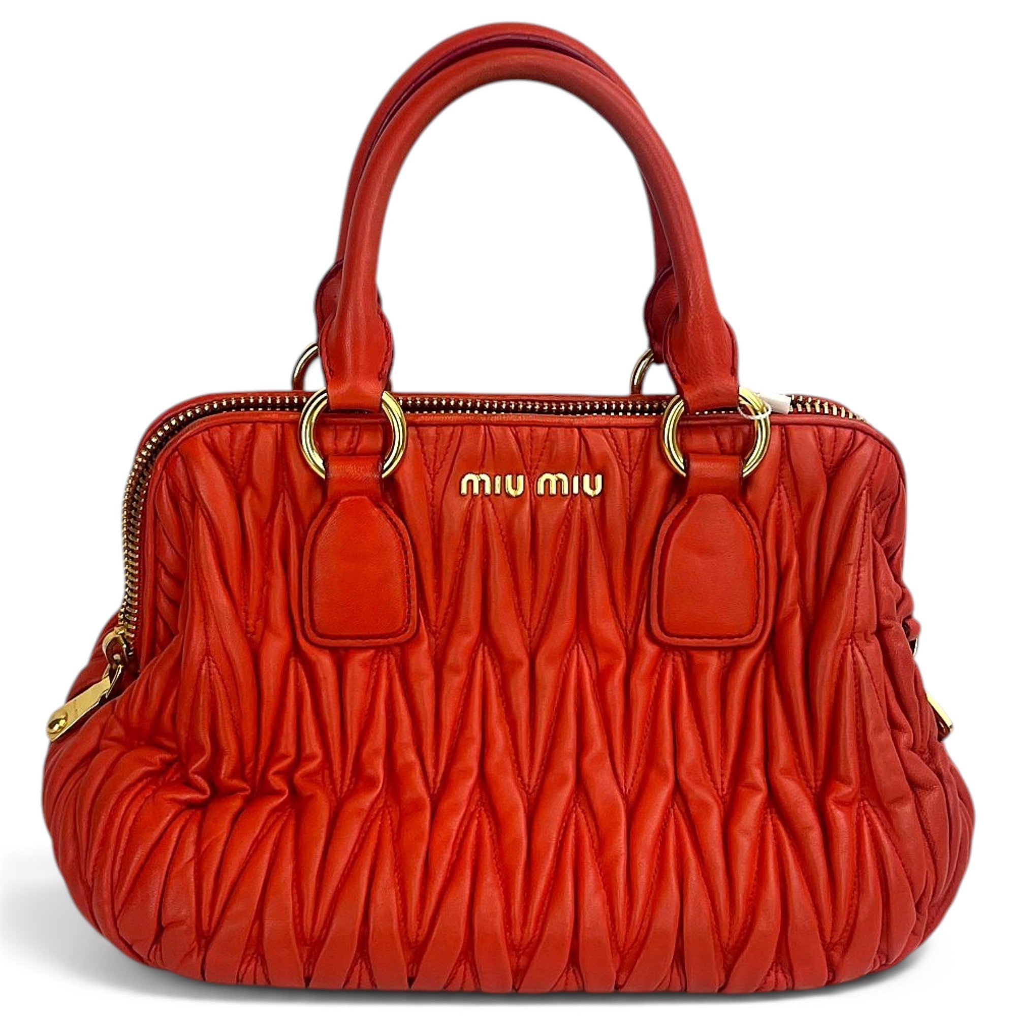 Miu Miu Matelassé leather handbag