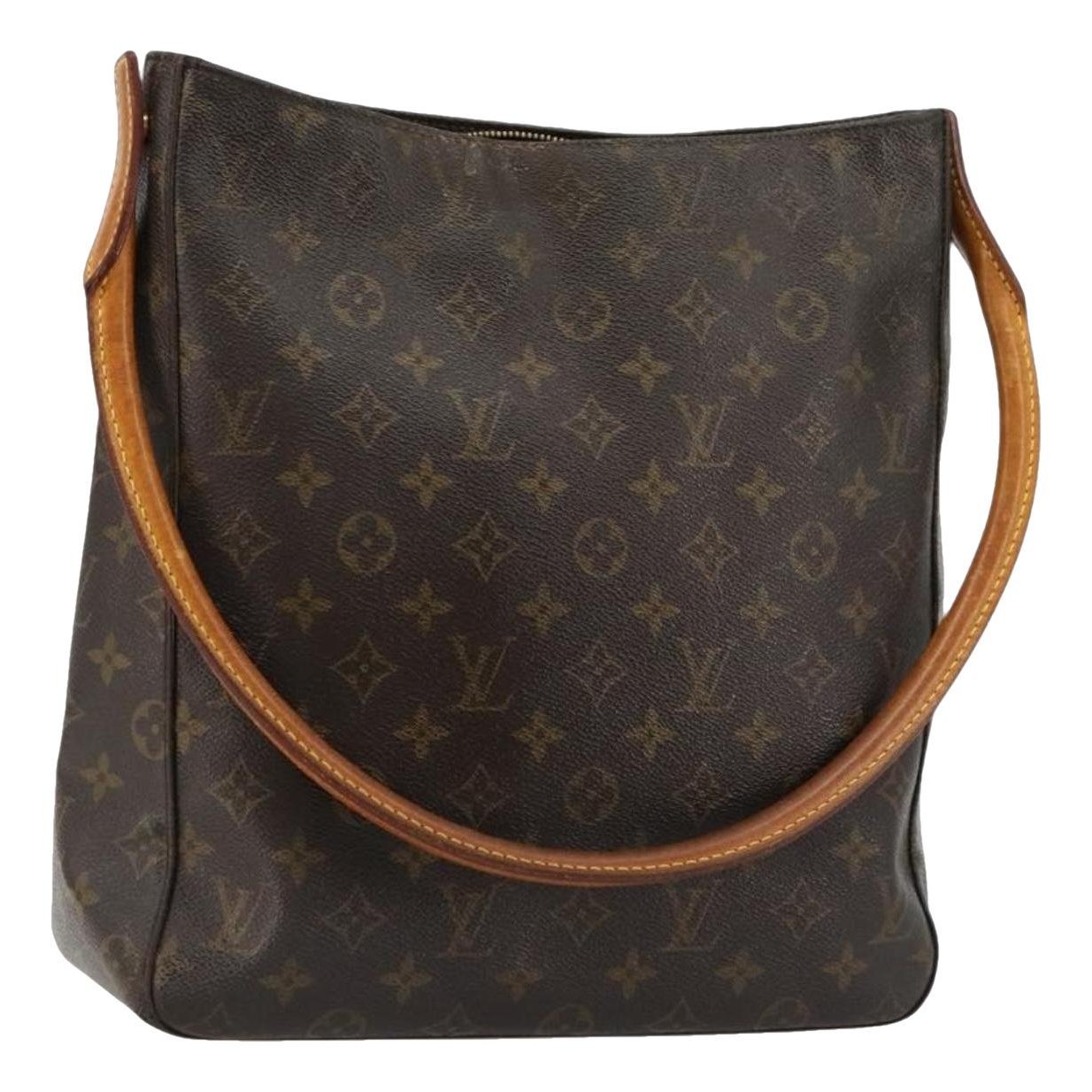 Looping leather handbag