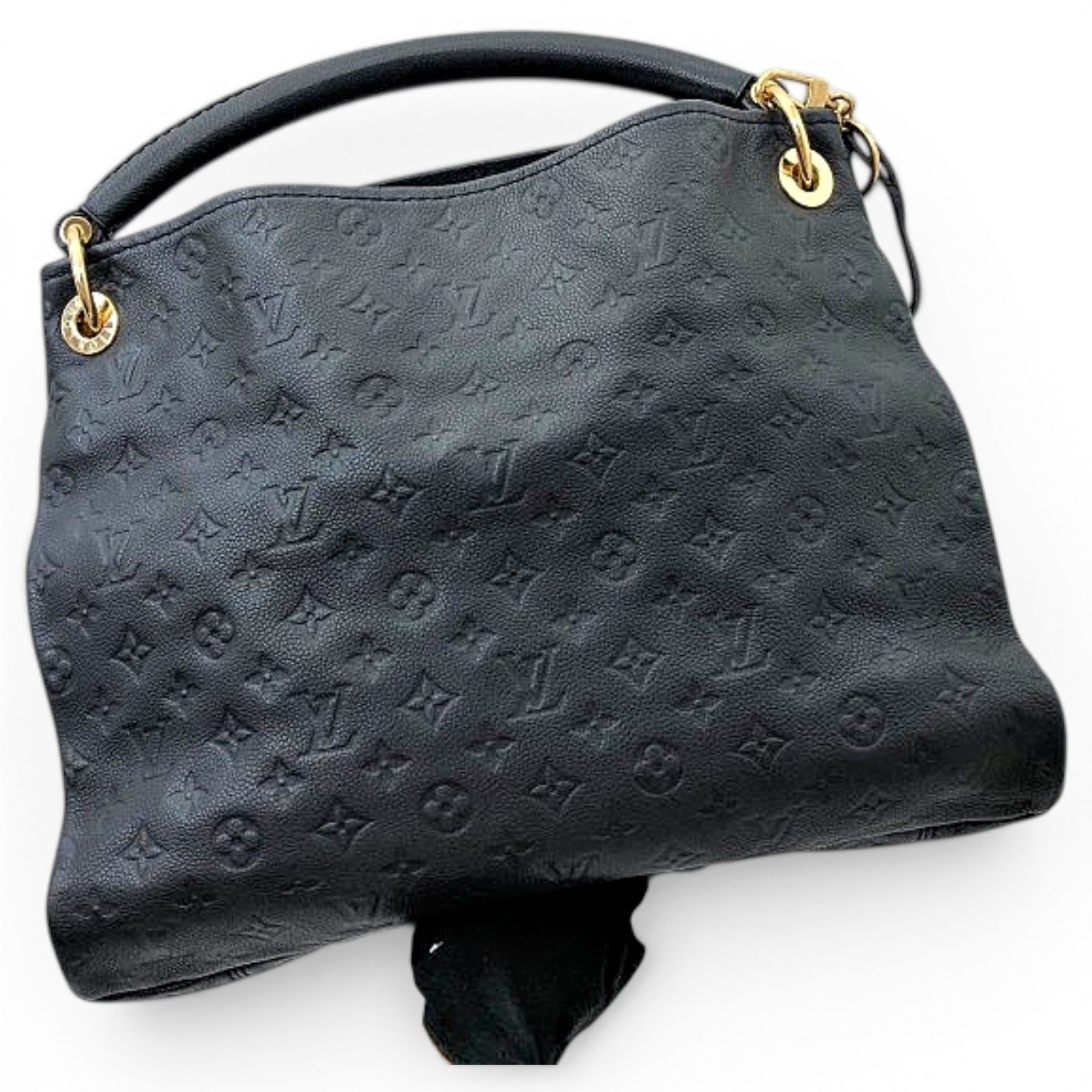 Artsy leather handbag