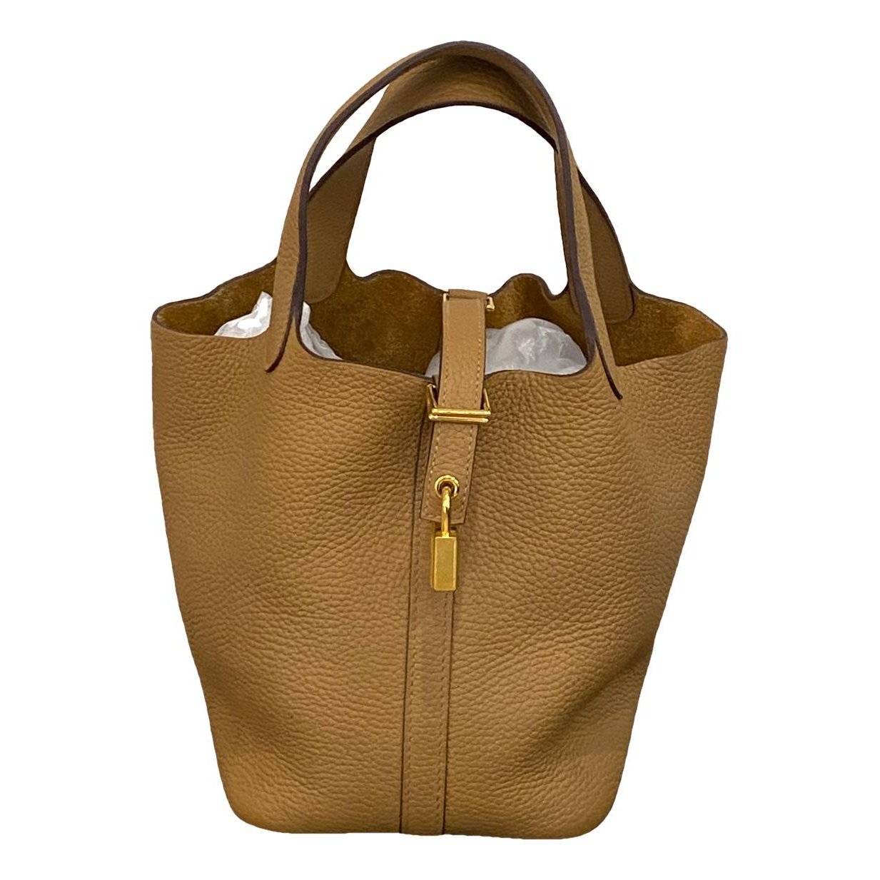 Picotin leather tote