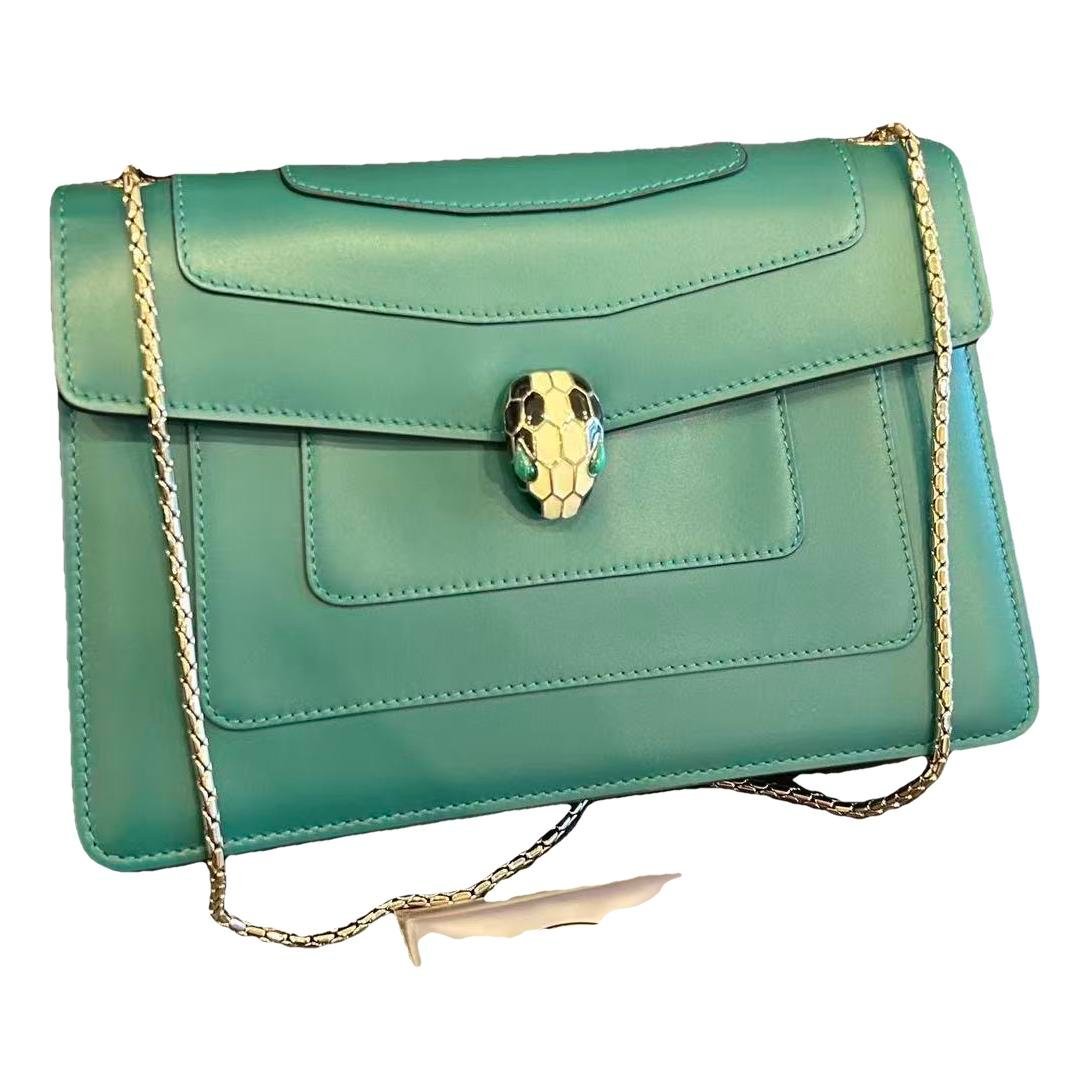 Serpenti leather handbag
