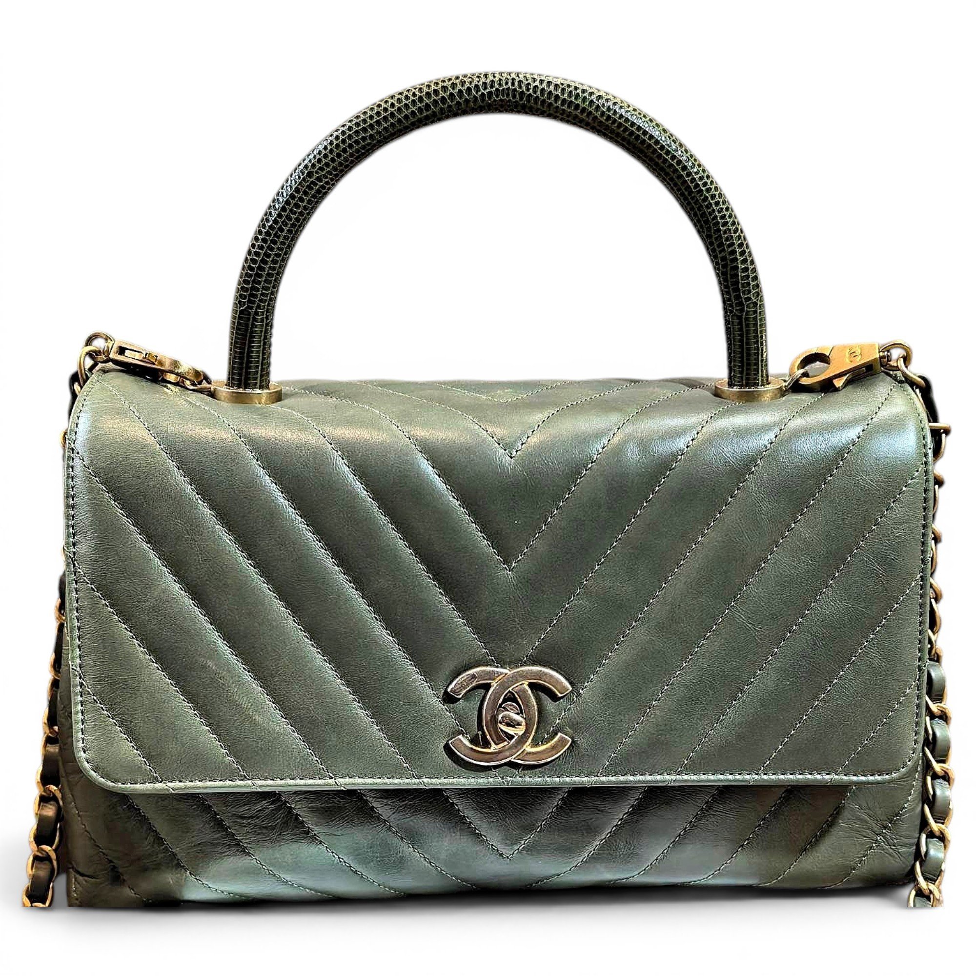 Coco Handle leather handbag