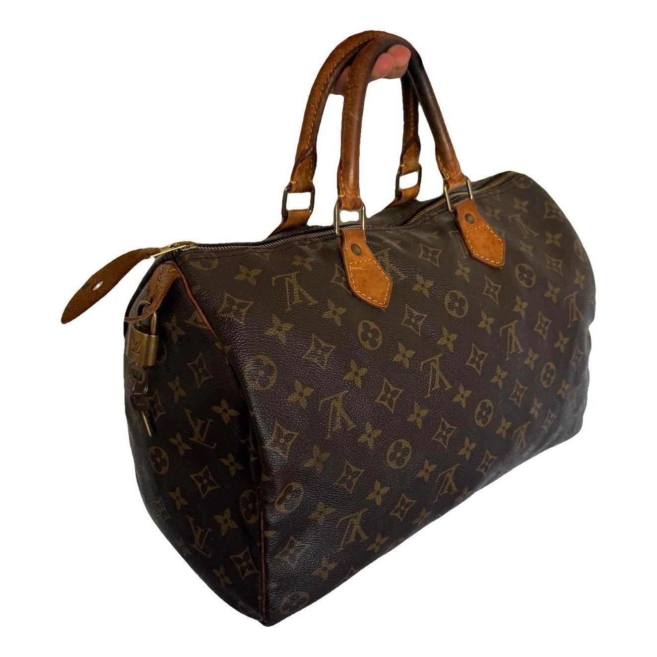 Speedy leather handbag